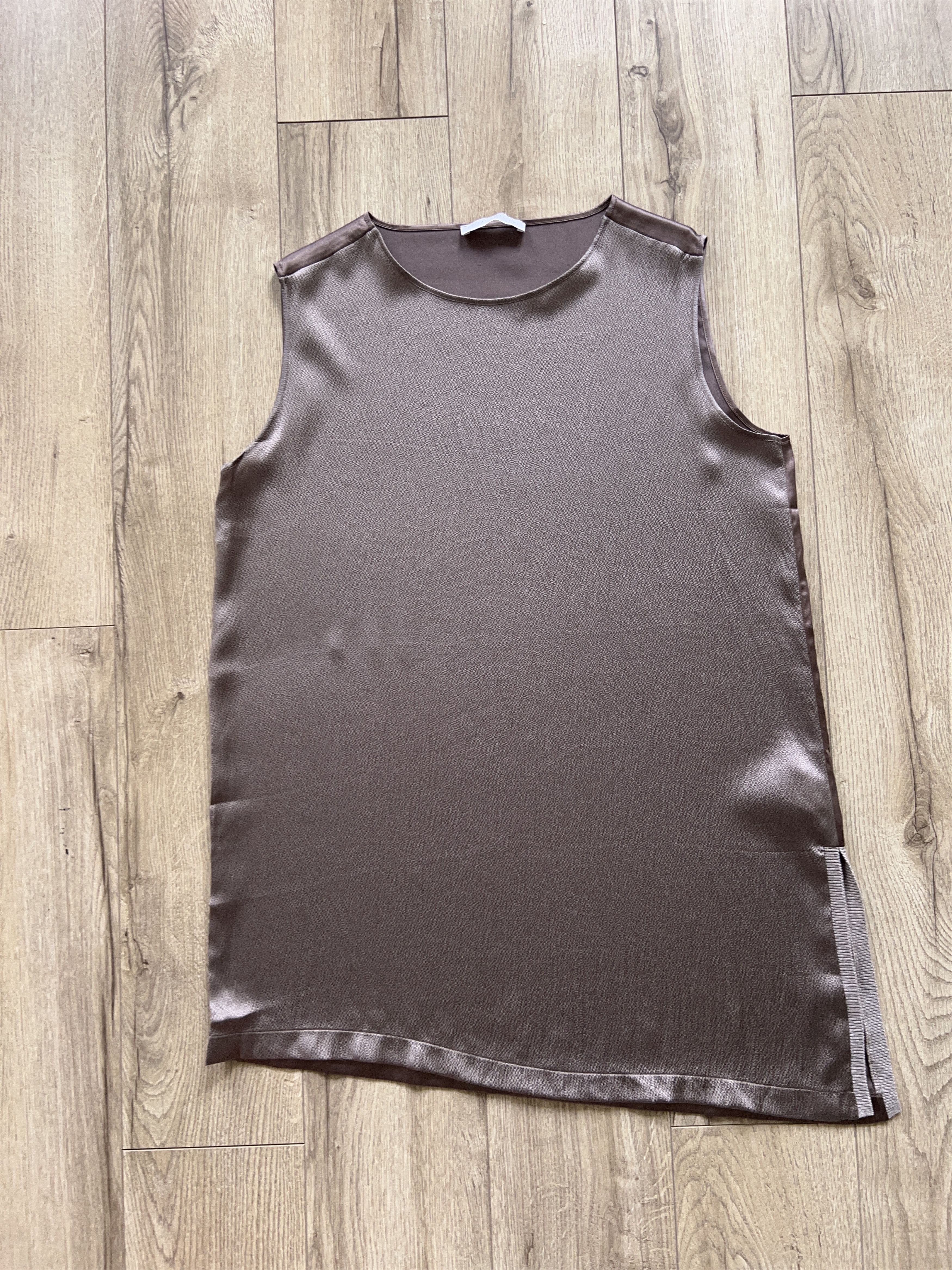 Designer × Fabiana Filippi Womens Silk Elastane Sleeveless Tank Top Size IT 46 UK 14 Size L / US 10 / IT 46 - 2 Thumbnail