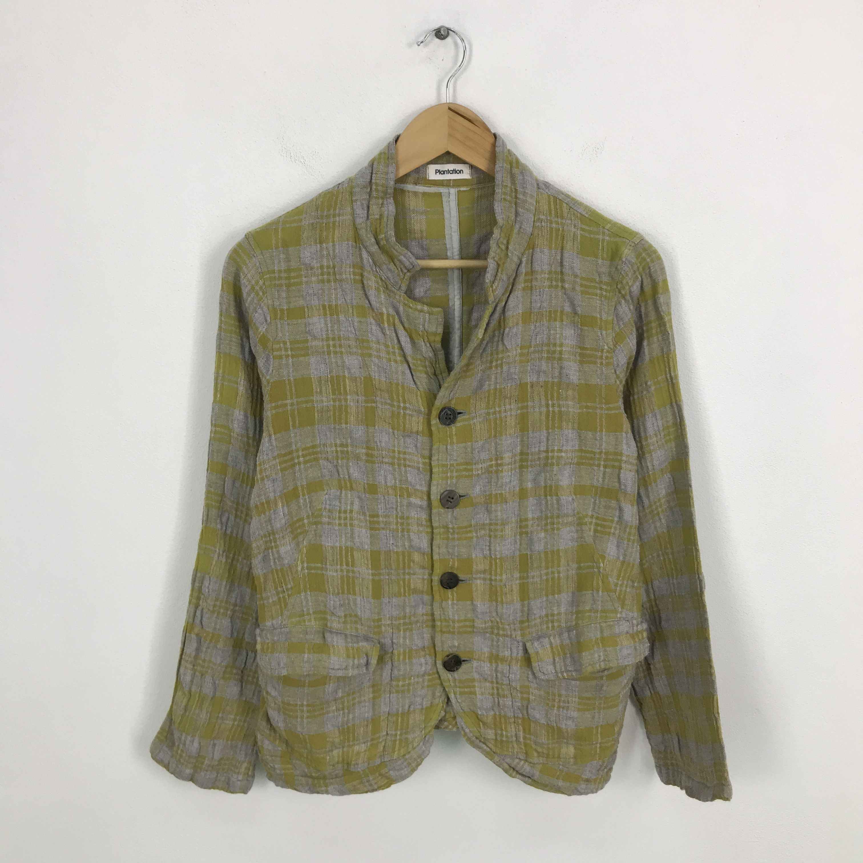 Issey Miyake × Japanese Brand Issey Miyake By plantation Flannel button up Jacket Size US M / EU 48-50 / 2 - 1 Thumbnail