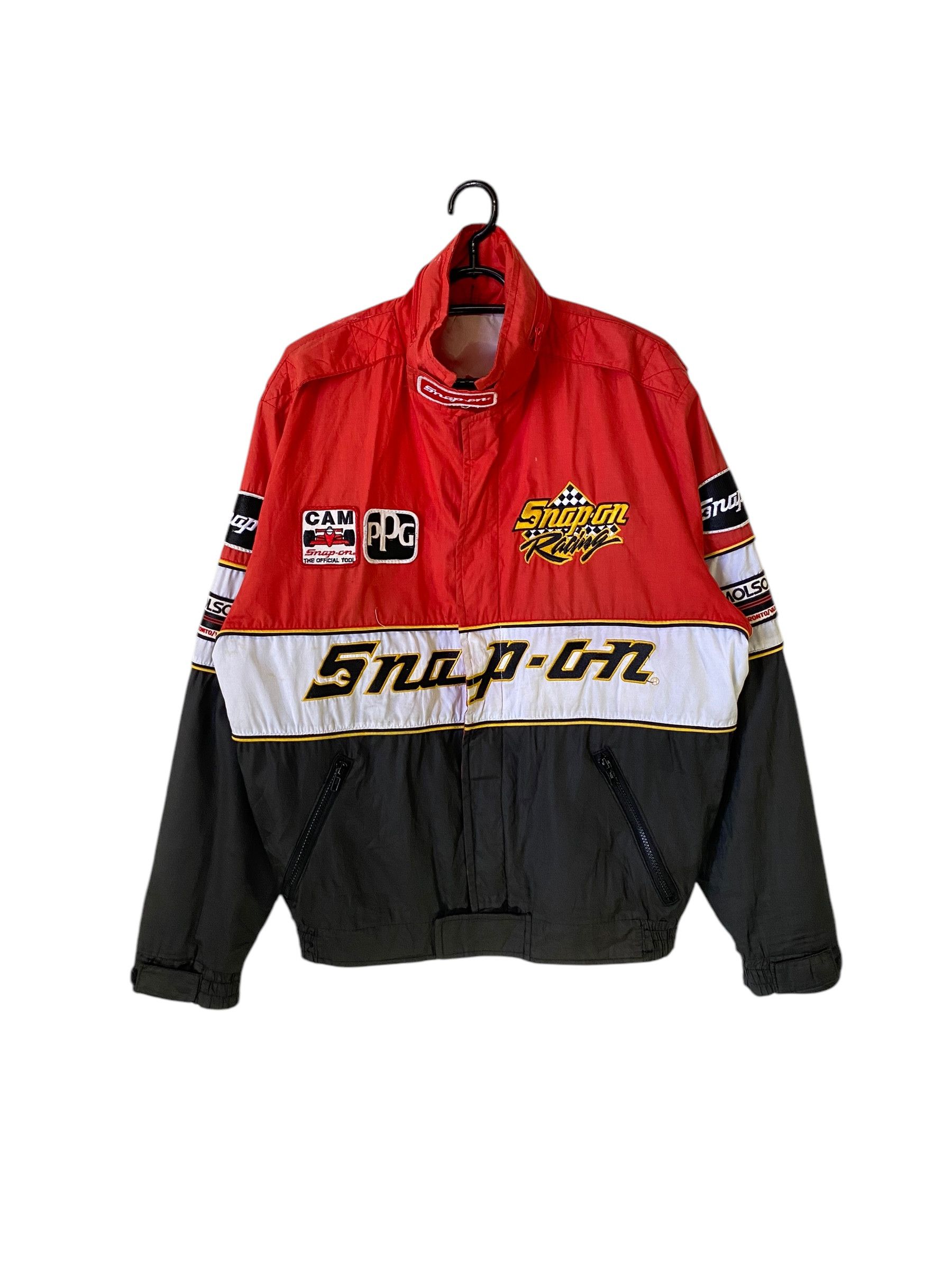 90's 入手困難 SNAP-ON レーシング スタジャン ボンバーJKT 90's 入手困難 SNAP-ON レーシング スタジャン ボンバーJKT 超