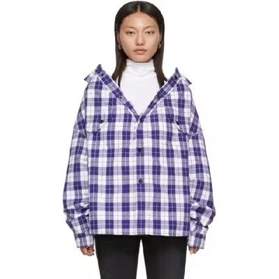Balenciaga Swing Canadian-checked Cotton-flannel Shirt Size US S / EU 44-46 / 1 - 3 Thumbnail