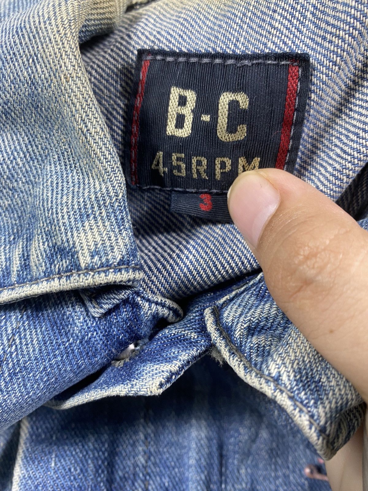 45rpm Japanese 45RMP B-C zip up Jacket denim Size US M / EU 48-50 / 2 - 7 Thumbnail