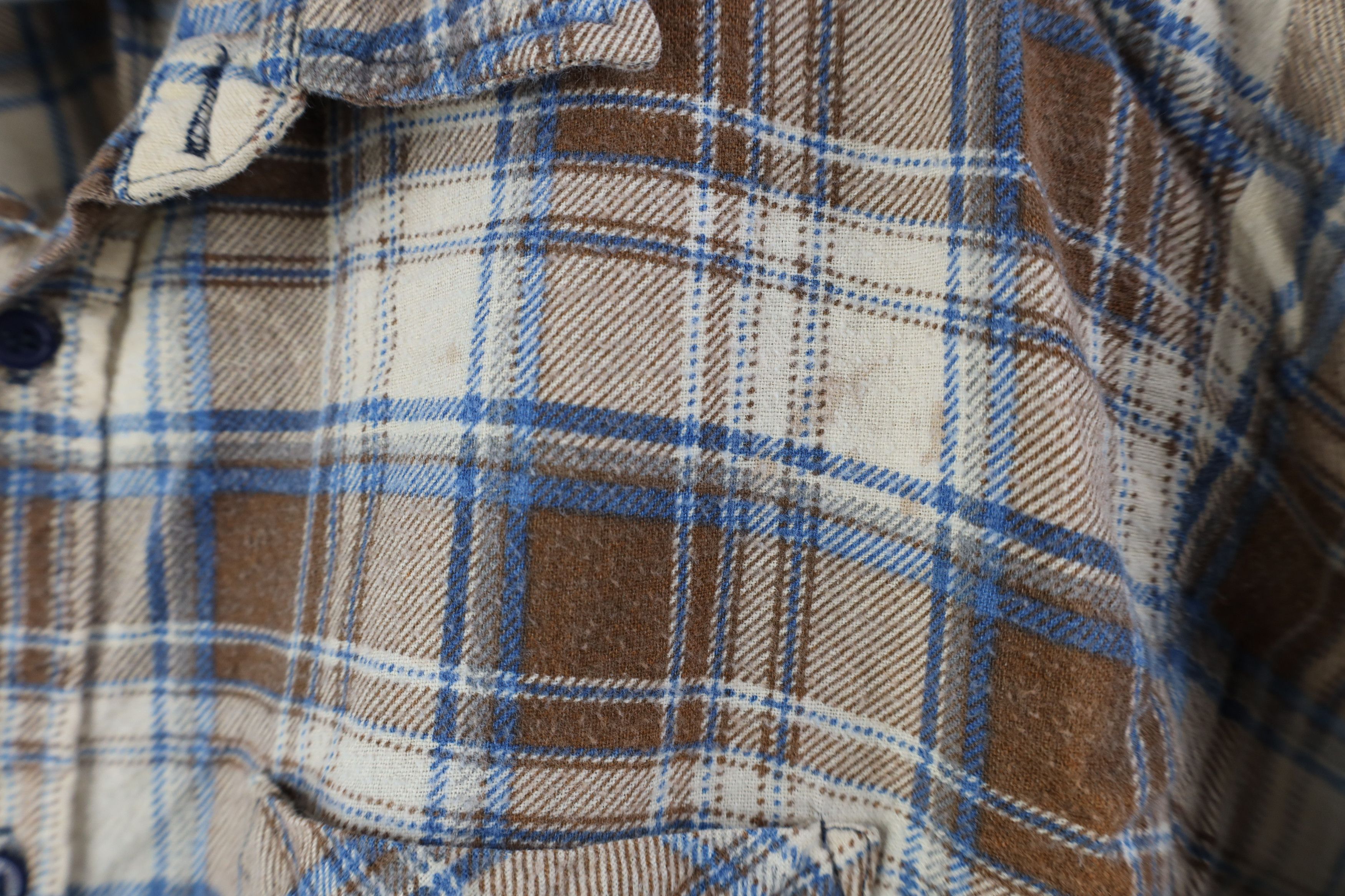 Vintage Vintage 70s Streetwear Flannel Collared Button Shirt Plaid Size US L / EU 52-54 / 3 - 6 Thumbnail