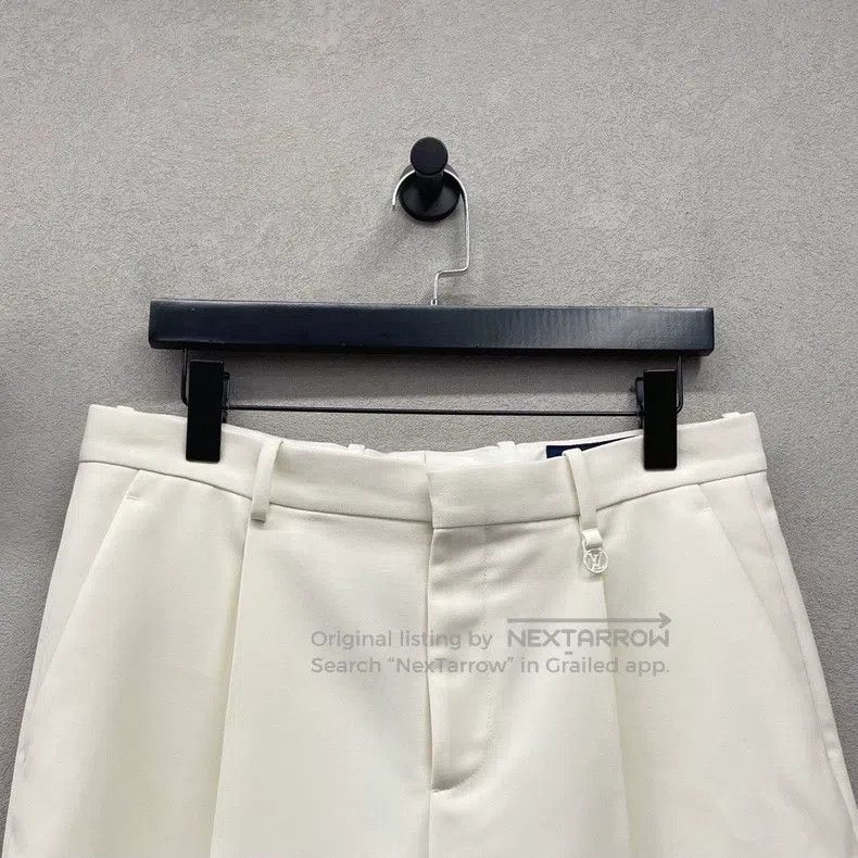 Louis Vuitton Louis Vuitton White straight-leg shorts Size 37" - 4 Thumbnail