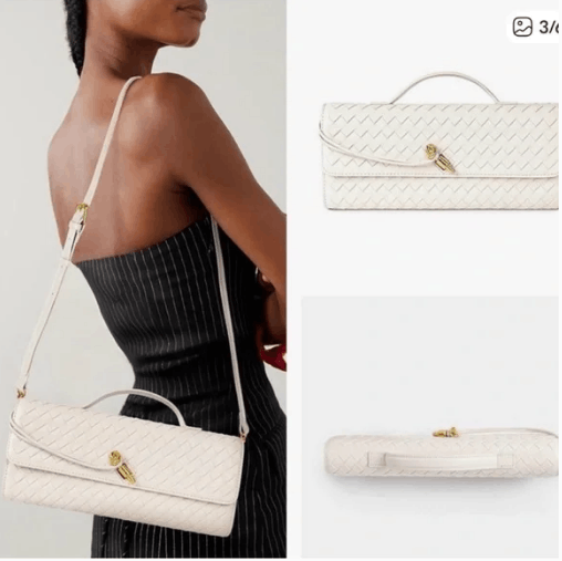 Other Few Moda East West Clutch with Crossbody Strap (Cream) Size ONE SIZE - 1 Thumbnail