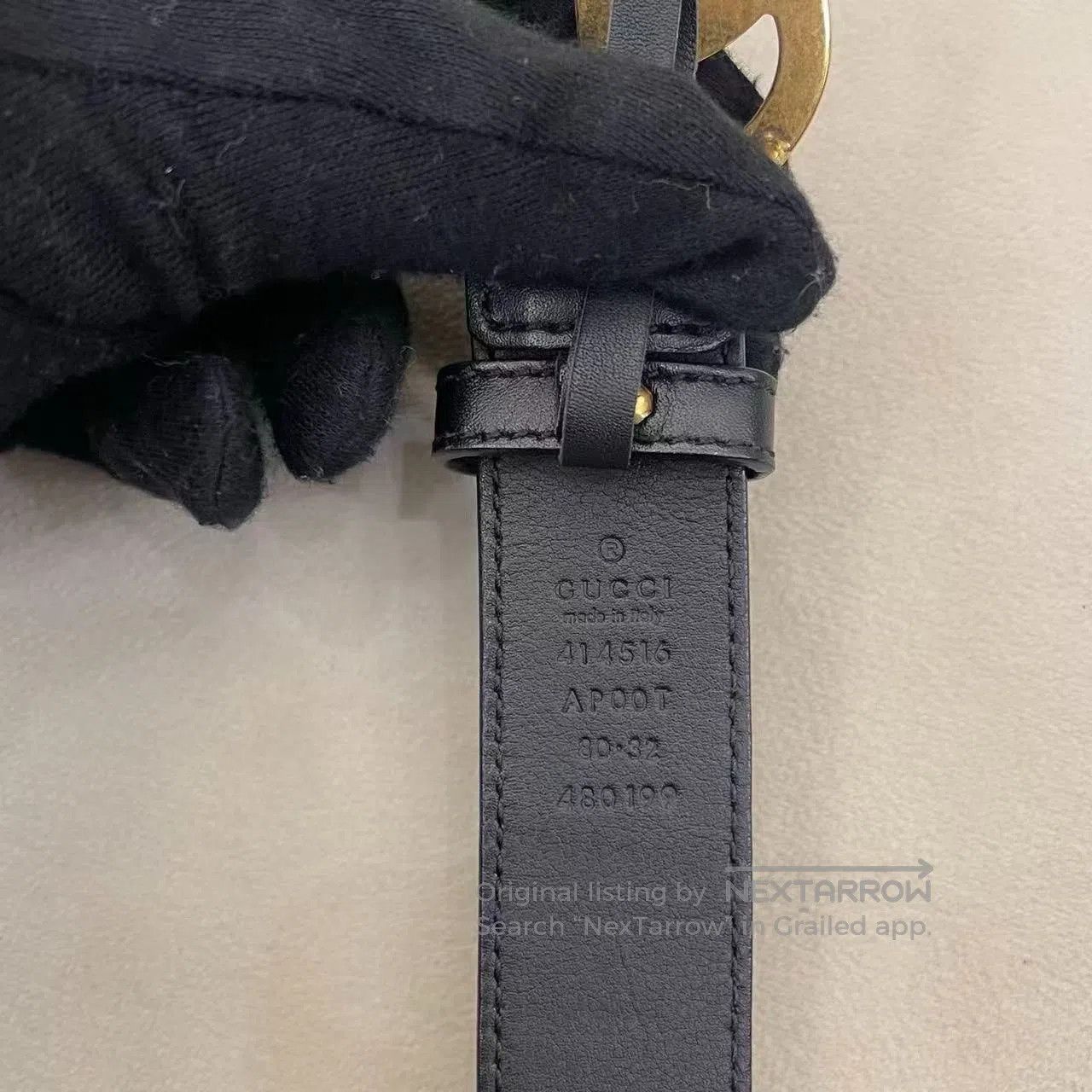 Gucci Gucci Black Belt Size 80. Size ONE SIZE - 3 Thumbnail
