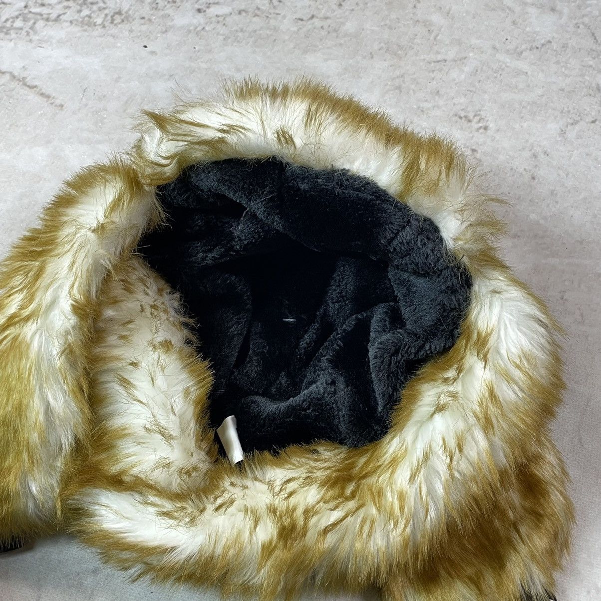 If Six Was Nine Y2K Fur Faux Fuzzy Trapper Mohair Orange Ushanka Hat Size ONE SIZE - 6 Thumbnail