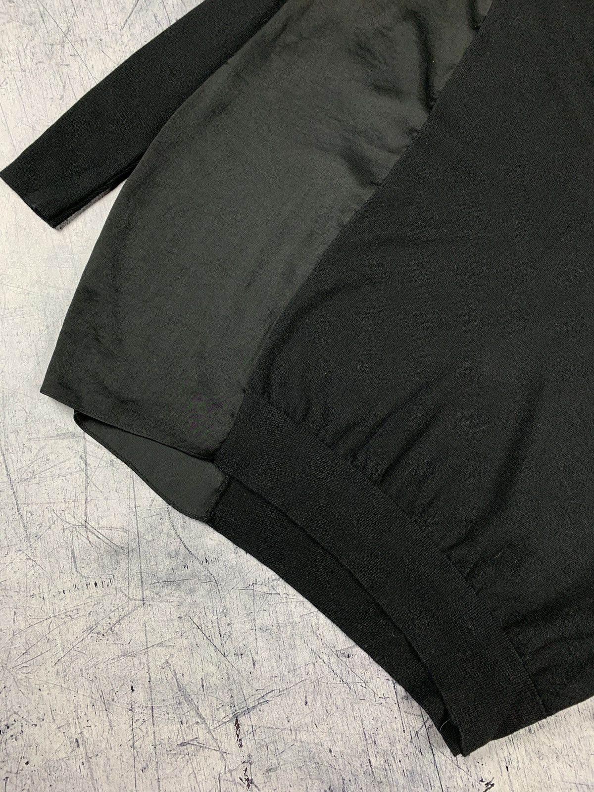 Allsaints Designer AllSaints V-Neck Sweater Black Alda Panel Luxury Size S / US 4 / IT 40 - 3 Thumbnail
