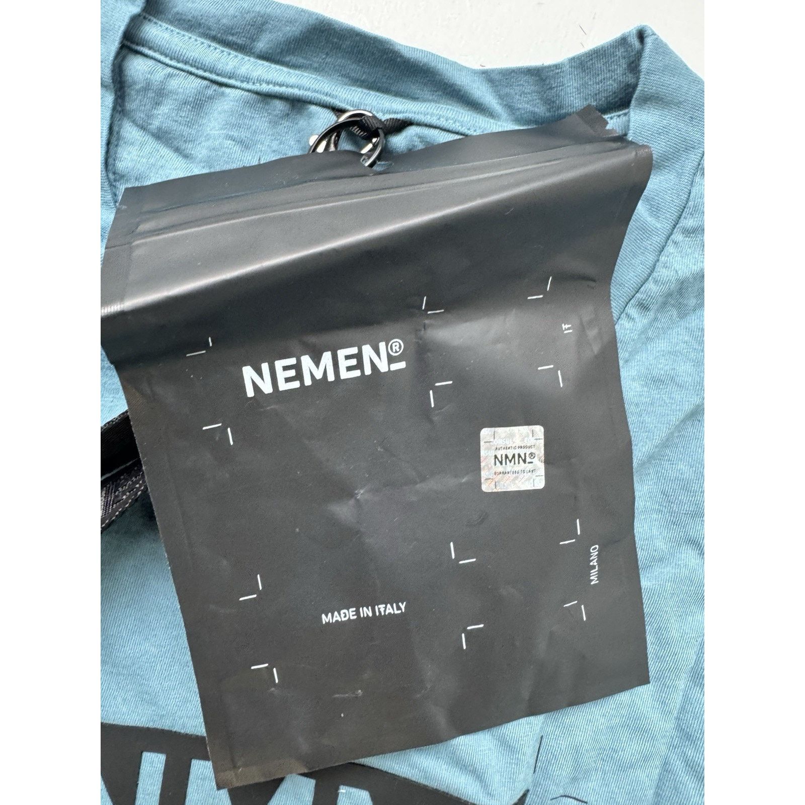 Nemen NEMEN Beo Hand Dip Dyed T Shirt Medium Mallard Blue Size US M / EU 48-50 / 2 - 3 Thumbnail