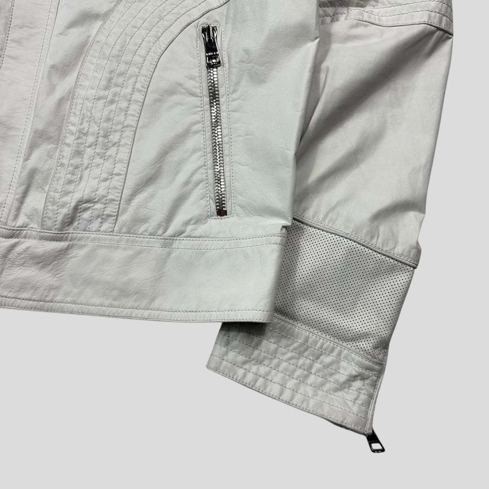 Gucci Gucci 2010 Nappa Leather Café Racer Perforate Biker Jacket L Size US L / EU 52-54 / 3 - 4 Thumbnail