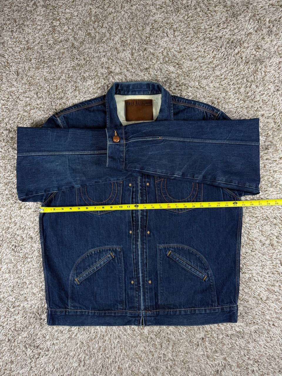 True Religion True Religion Zip Front Trucker 50's Denim Jacket 3XL Size US XXL / EU 58 / 5 - 6 Thumbnail