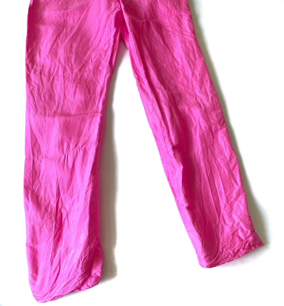 Escada × Escada Sport × Vintage ESCADA Sport Silk Pink Classic Pants Size 34/M Luxury Style Size 27" / US 4 / IT 40 - 2 Thumbnail