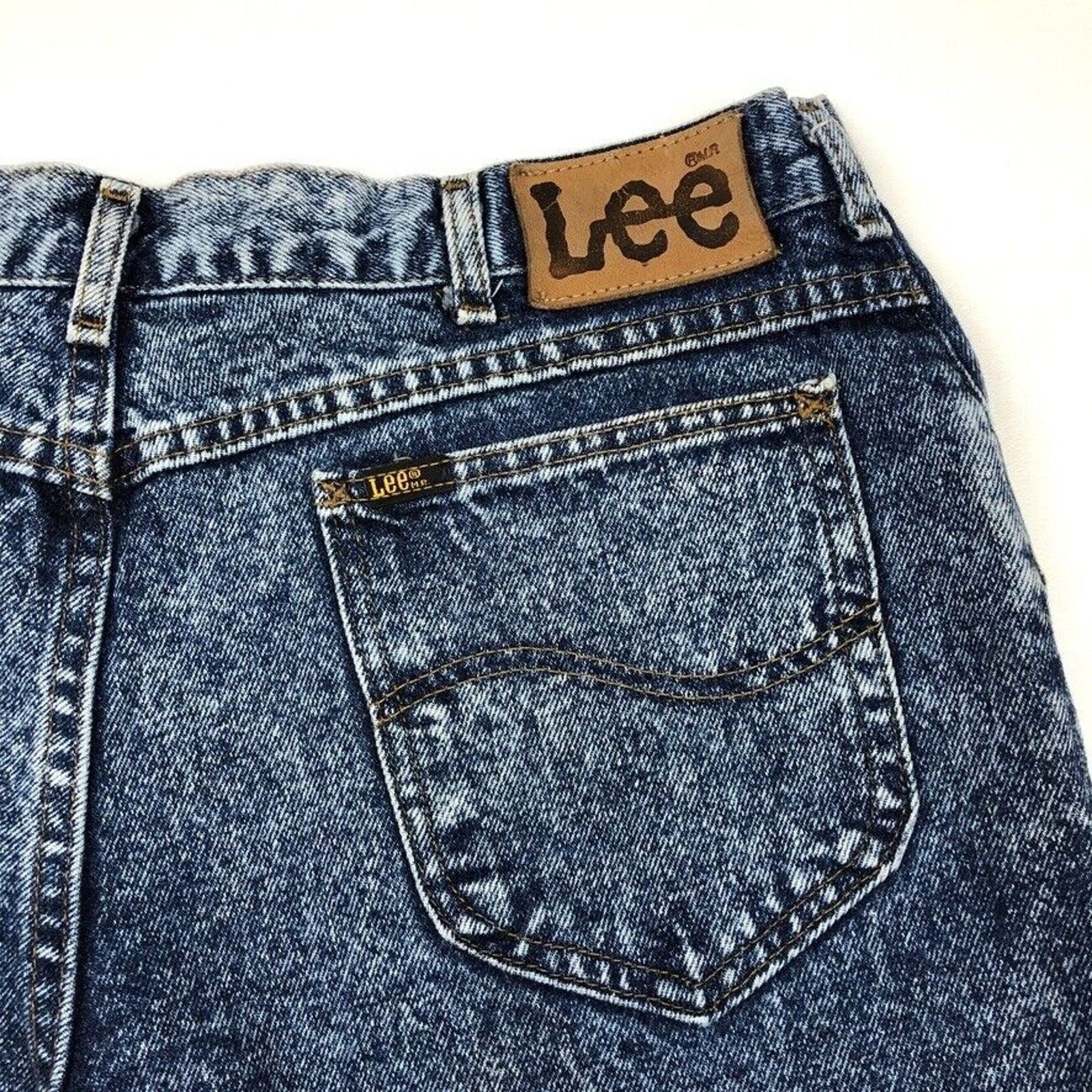 Lee × Vintage Vintage Lee Jeans Acid Wash Cut Off Shorts Jorts Size 36 Size US 36 / EU 52 - 5 Thumbnail