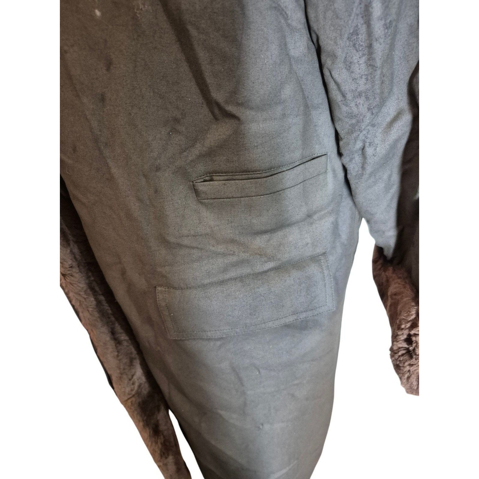 Vintage Alixandre Furs VTG Sheared Beaver Coated Canvas Long Fur Coa Size M / US 6-8 / IT 42-44 - 9 Thumbnail