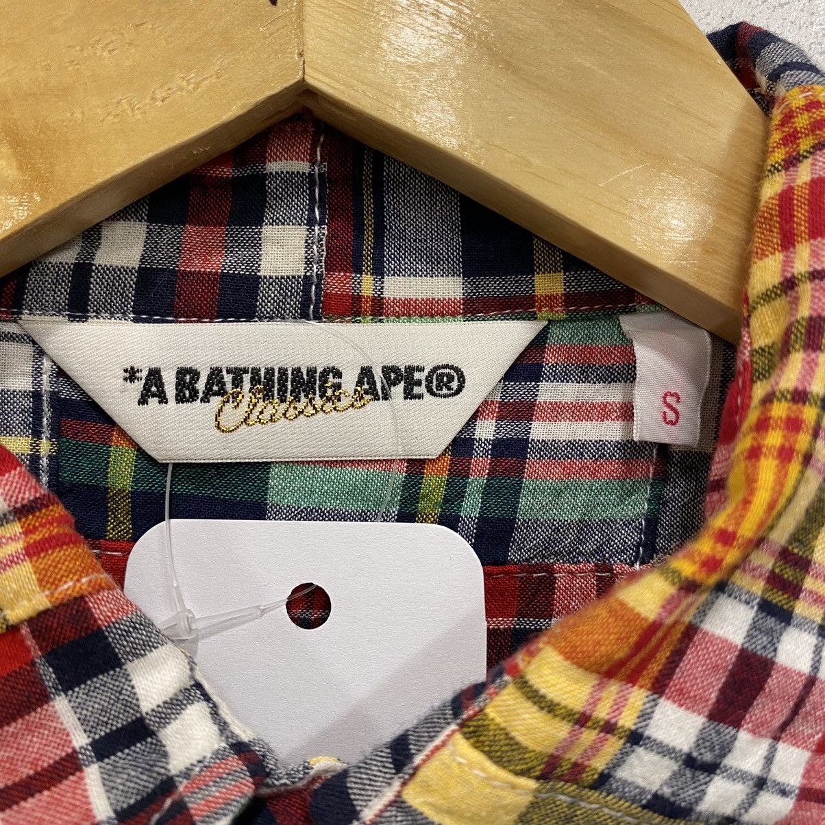 Bape Bape Point Logo Dark Patchwork L/S Shirt Size S / US 4 / IT 40 - 5 Thumbnail