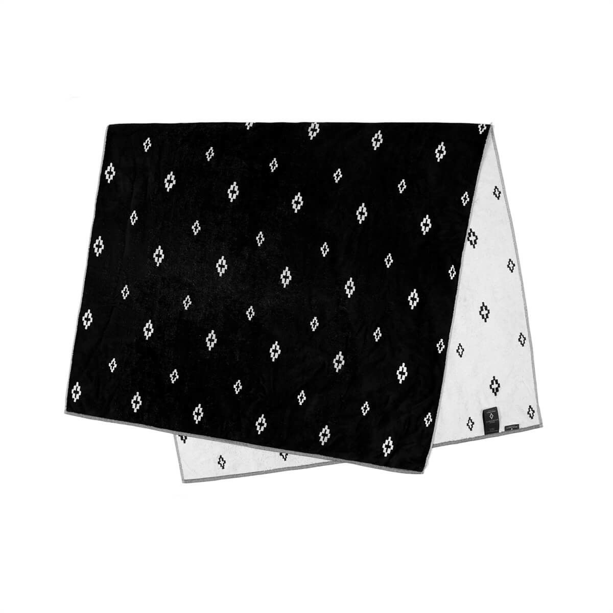 Marcelo Burlon MARCELO BURLON BLACK ALL OVER LOGO CROSS TOWEL Size ONE SIZE - 3 Thumbnail