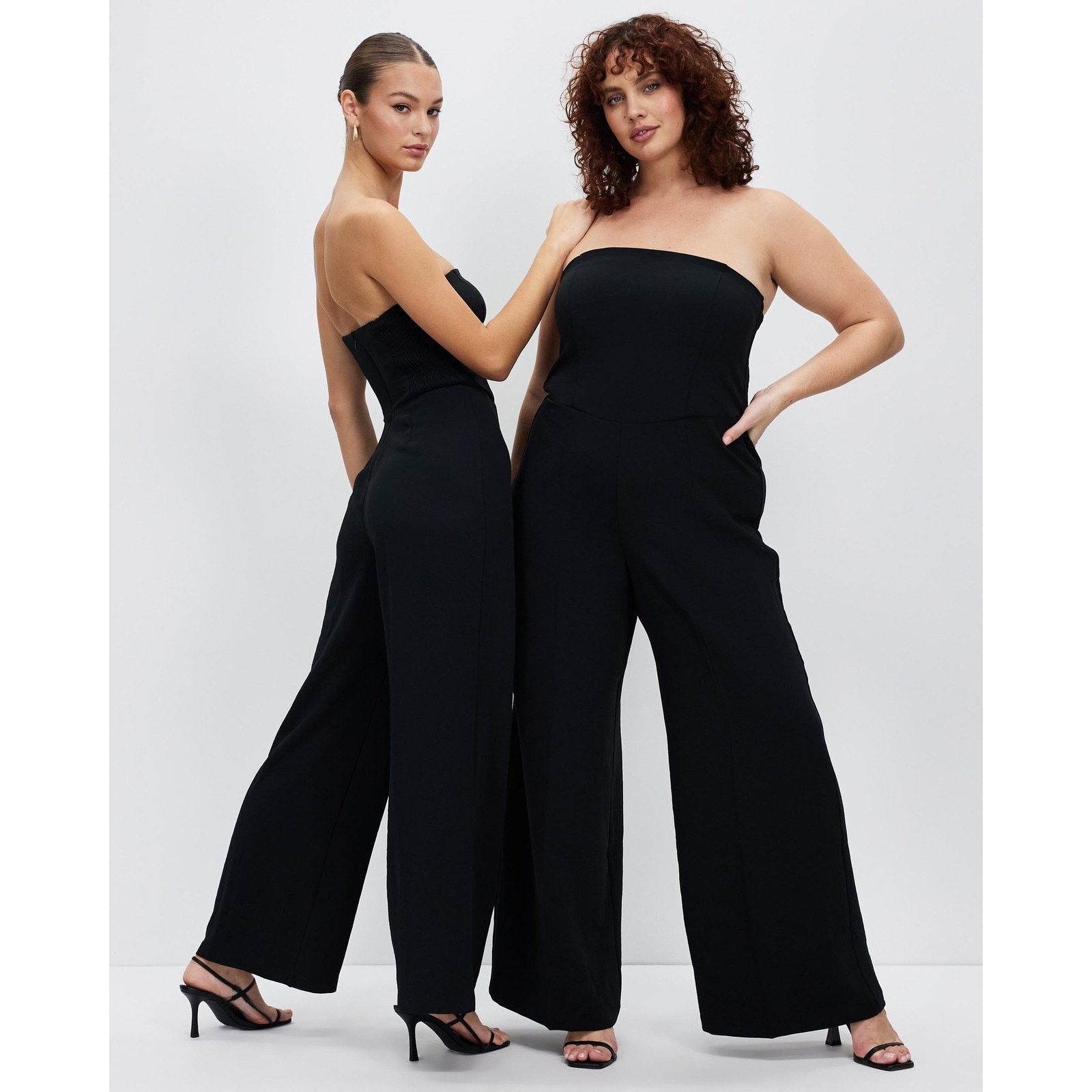 Abercrombie & Fitch NEW Abercrombie & Fitch StraplessCrepe Jumpsuit Black Size 38" / US 16 / IT 52 - 1 Thumbnail