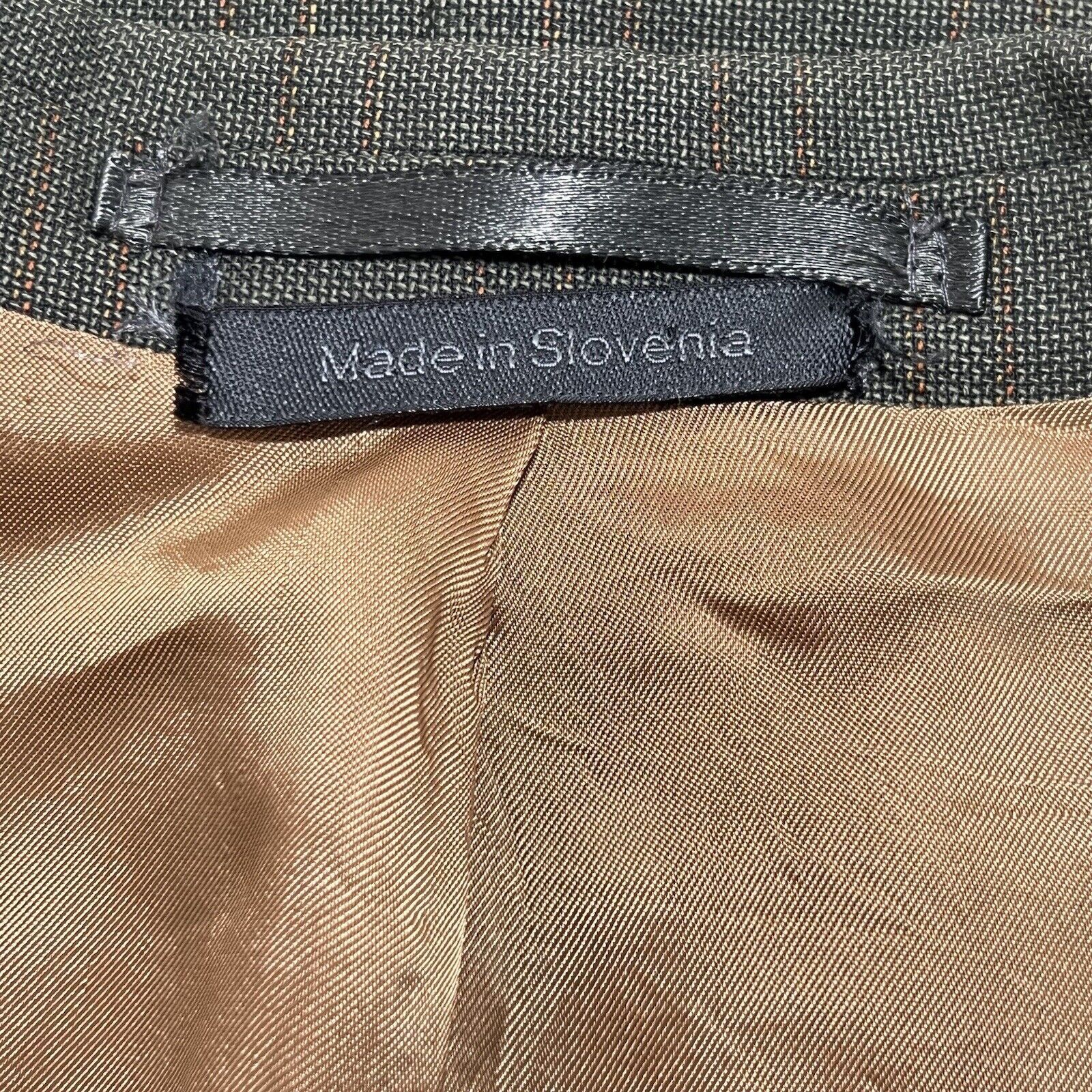 Other Cavelli Wool Windowpane Green Suit Jacket Carlanda Italy Size 46L - 10 Thumbnail
