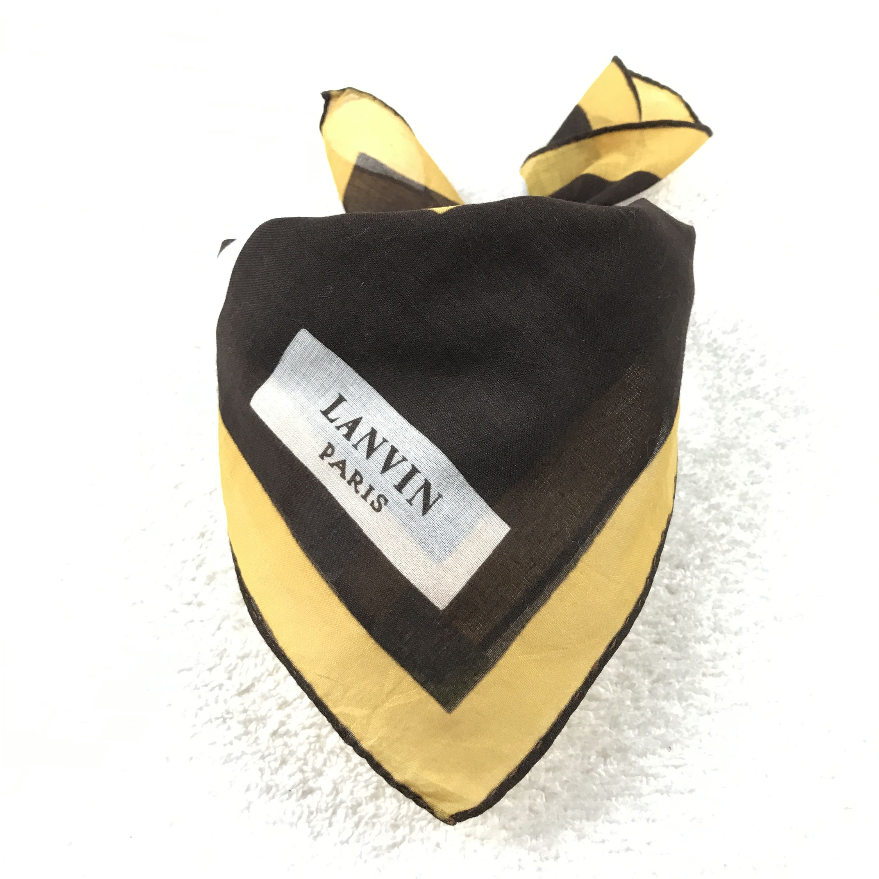 Designer × Lanvin × Vintage Vintage Lanvin Bandana Neckerchief Handkerchief Size ONE SIZE - 4 Thumbnail
