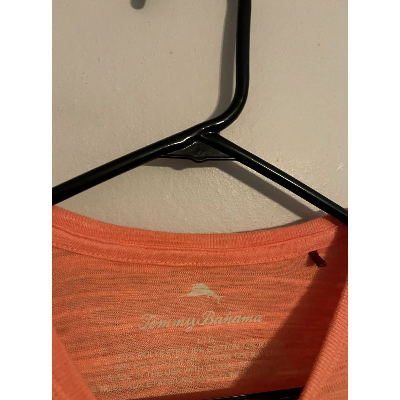 Tommy Bahama Tommy Bahama Orange Tri-Blend L/S Spellout Casual Shirt Mens Large Size US L / EU 52-54 / 3 - 3 Thumbnail