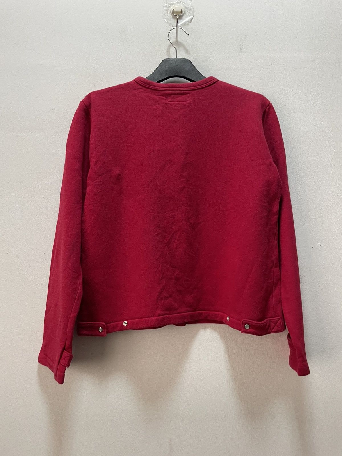agnes b. AGNES B Sweat Cardigan Snap Button Japan Red Size L / US 10 / IT 46 - 5 Thumbnail