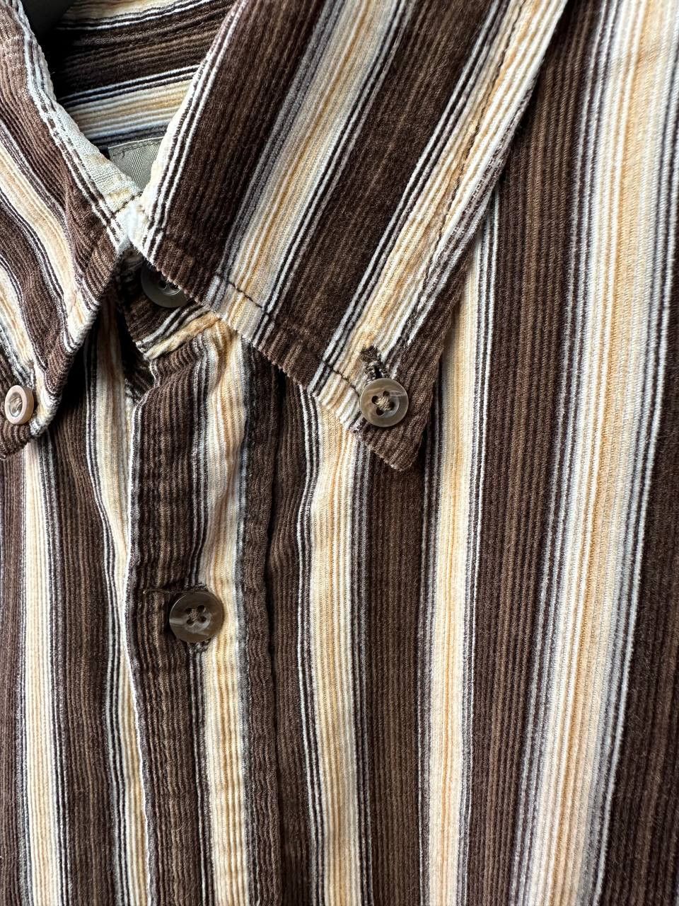 Kansai Yamamoto Jeans Striped Shirt NPE 777 Button Up