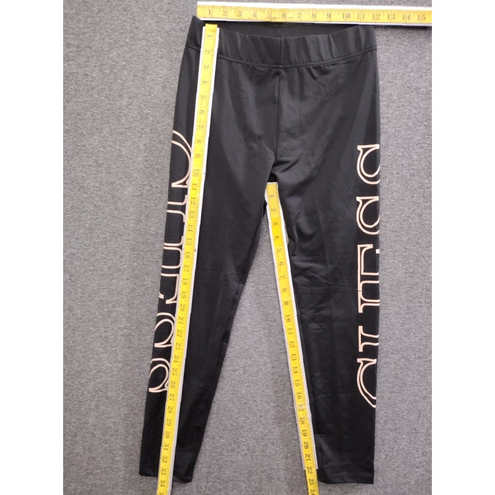 Guess GUESS Black Logo Leggings Athletic Pants Track Yoga S Women Regular S Leggings Size 28" / US 6 / IT 42 - 4 Thumbnail
