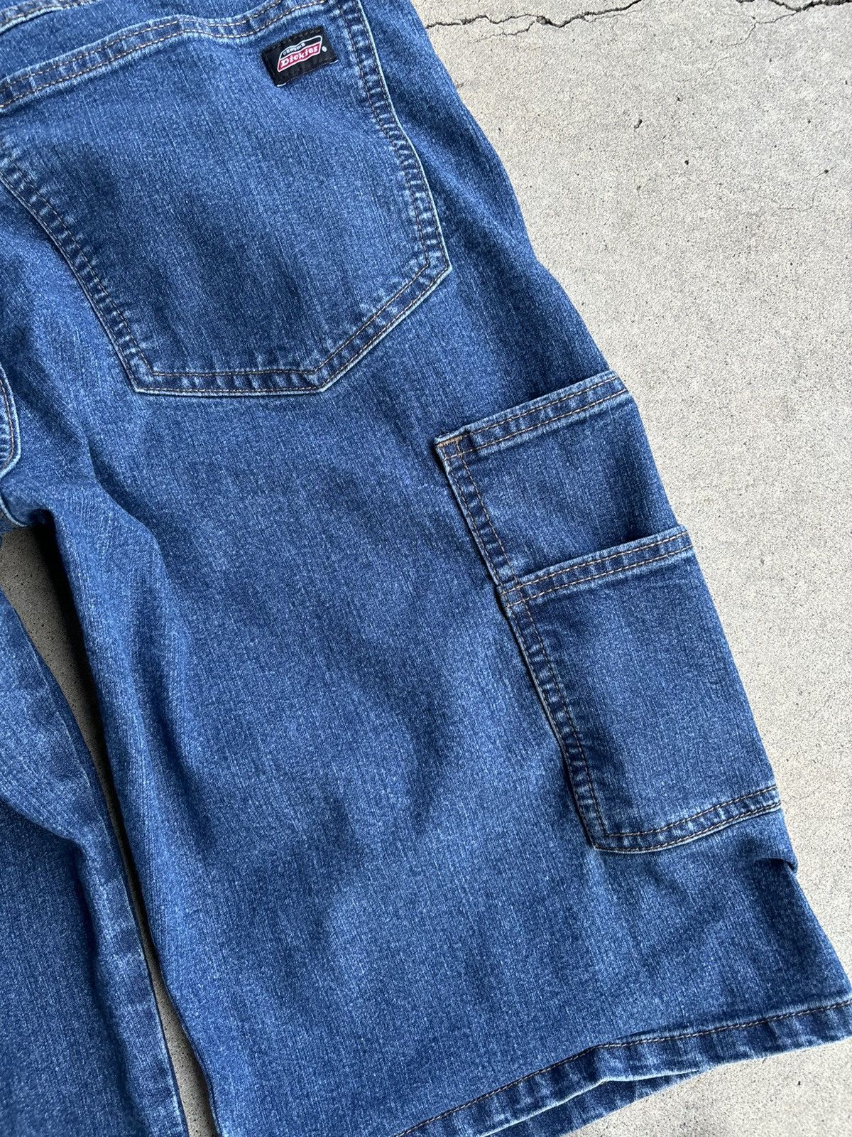 Dickies × Vintage Crazy Dickies Faded Wide Leg Over Knee Carpenter Jorts Size US 32 / EU 48 - 4 Thumbnail