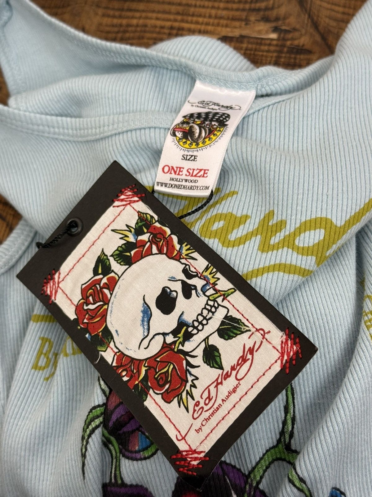 Christian Audigier BNWT Ed Hardy Audigier Love Kills Slowly Tank Top Blue Size M / US 6-8 / IT 42-44 - 6 Thumbnail