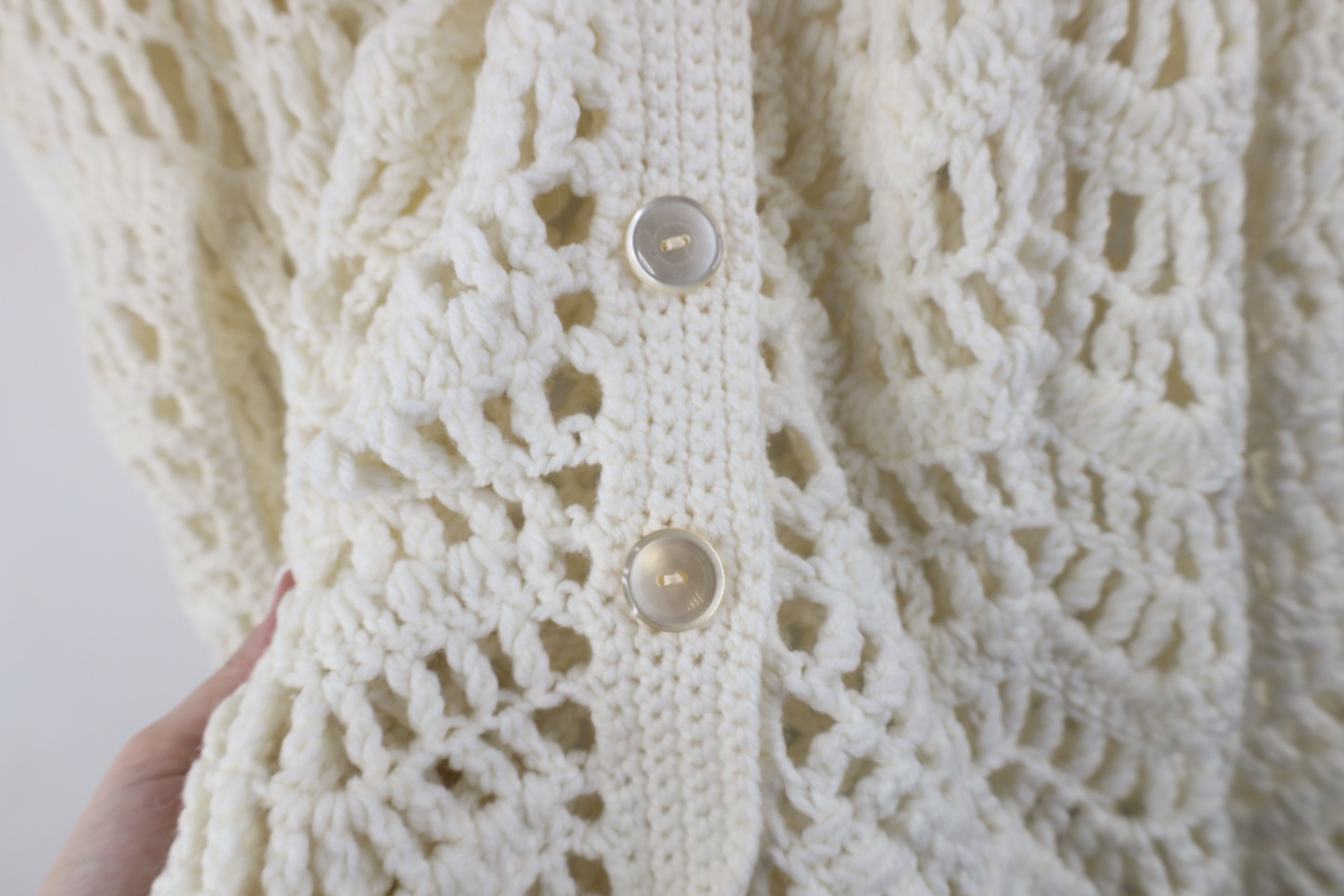 Vintage Vintage 60s 70s Boho Chic Fringe Cardigan Sweater Poncho USA Size ONE SIZE - 6 Thumbnail