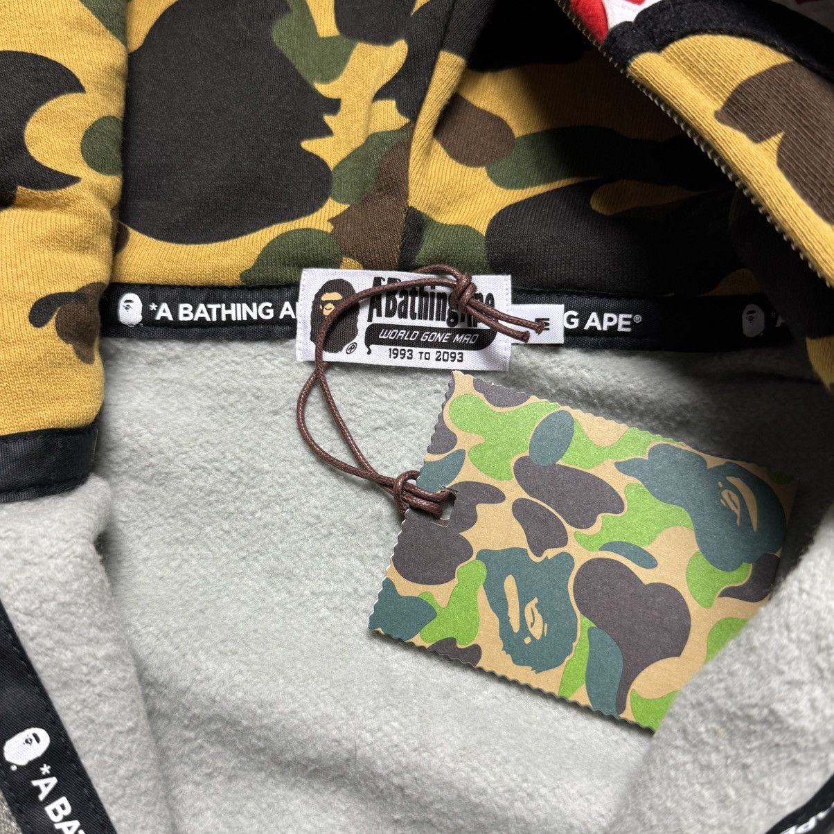 Bape Bape Double 1st Camo Full Zip Shark Hoodie Size US M / EU 48-50 / 2 - 6 Thumbnail