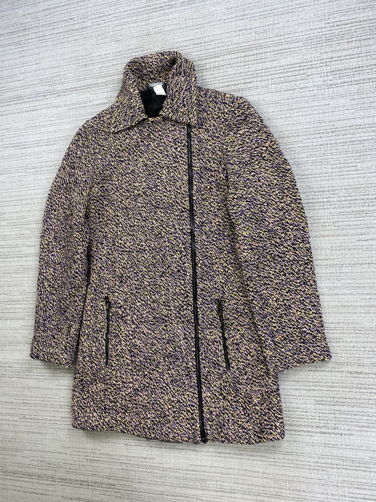Versace 🔥RARE Vintage Gianni Versace Asymmetrical Knit Jacket Size US S / EU 44-46 / 1 - 4 Thumbnail