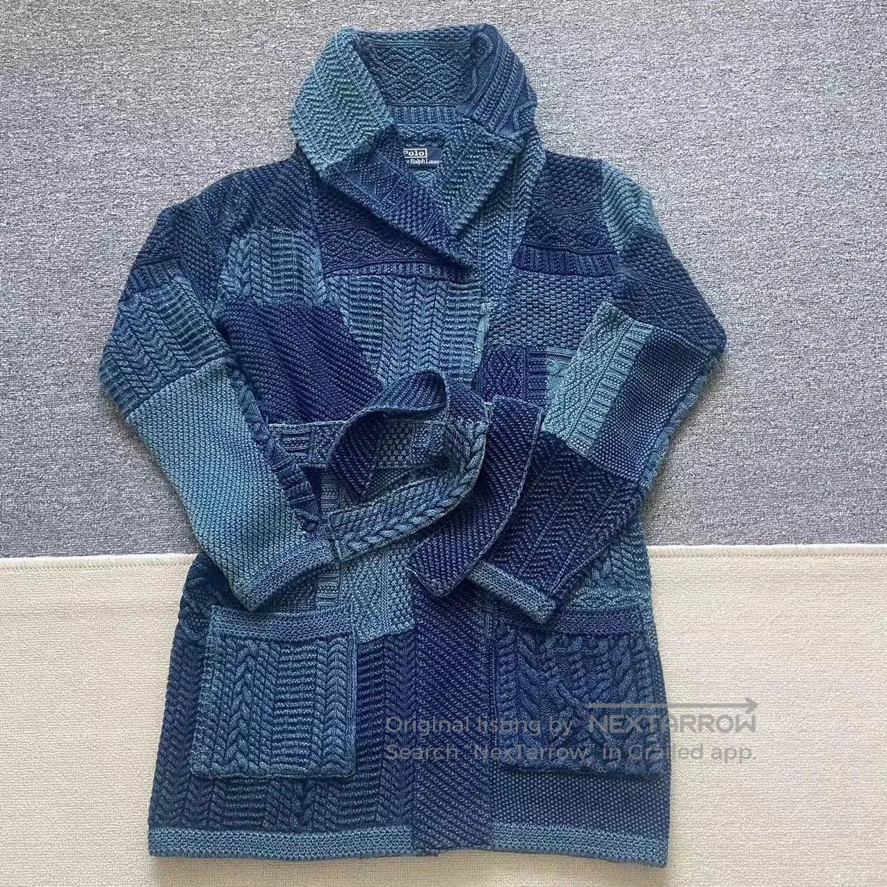 Polo Ralph Lauren Ralph Lauren 24 Spring Cotton Patchwork Knit Cardigan. Size XXL / US 16-18 / IT 52-54 - 6 Thumbnail