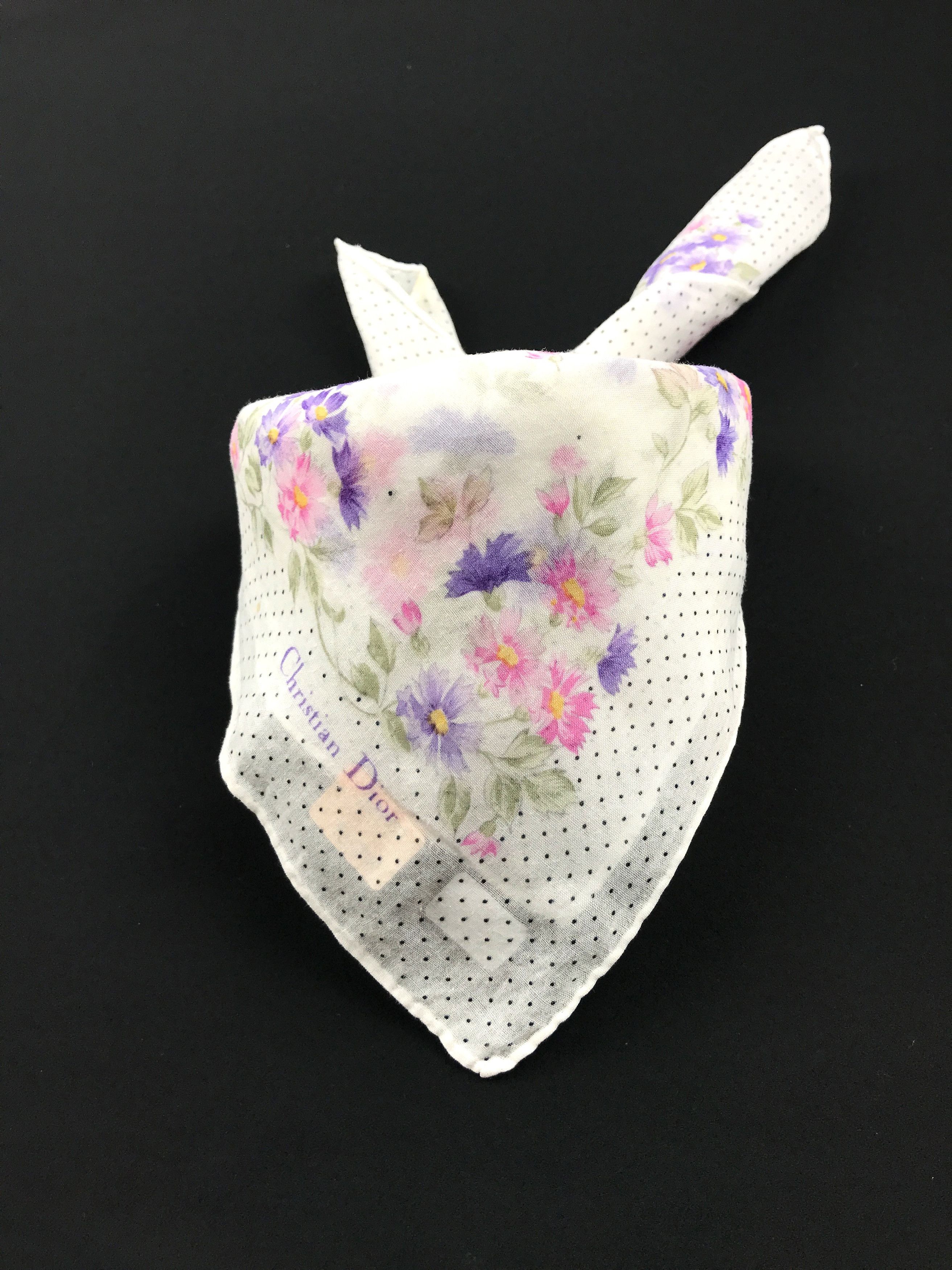 Christian Dior Monsieur × Vintage Vintage Christian Dior Bandana Neckerchief Handkerchief Size ONE SIZE - 3 Thumbnail