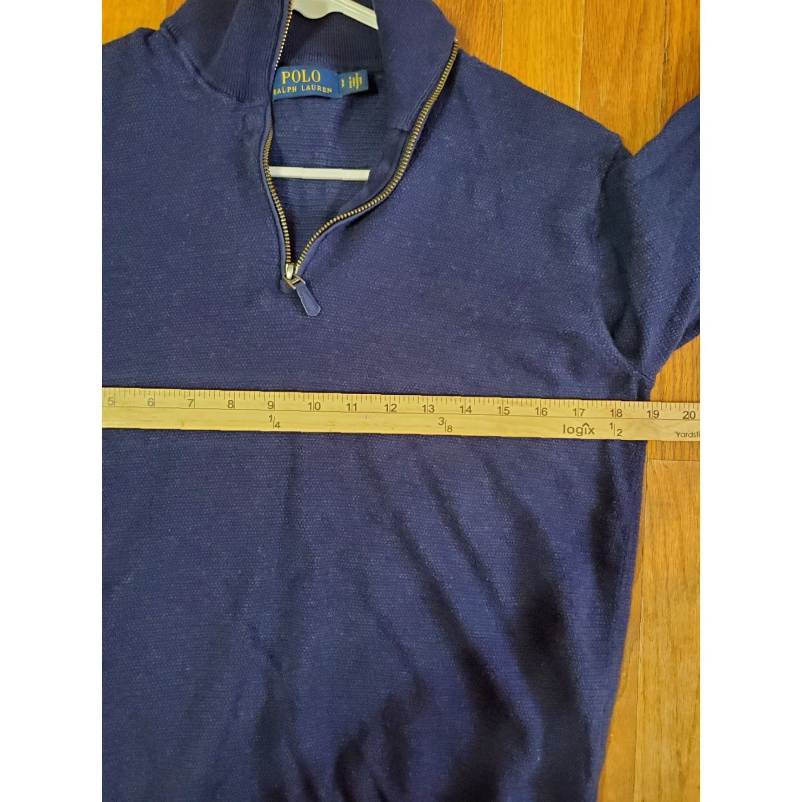 Ralph Lauren Polo Ralph Lauren Sweat er Women's Size PS Blue 1/4 Zip Mock Neck Cashmere Cotton Silk Pullover Petite Regular Knit Size S / US 4 / IT 40 - 6 Thumbnail