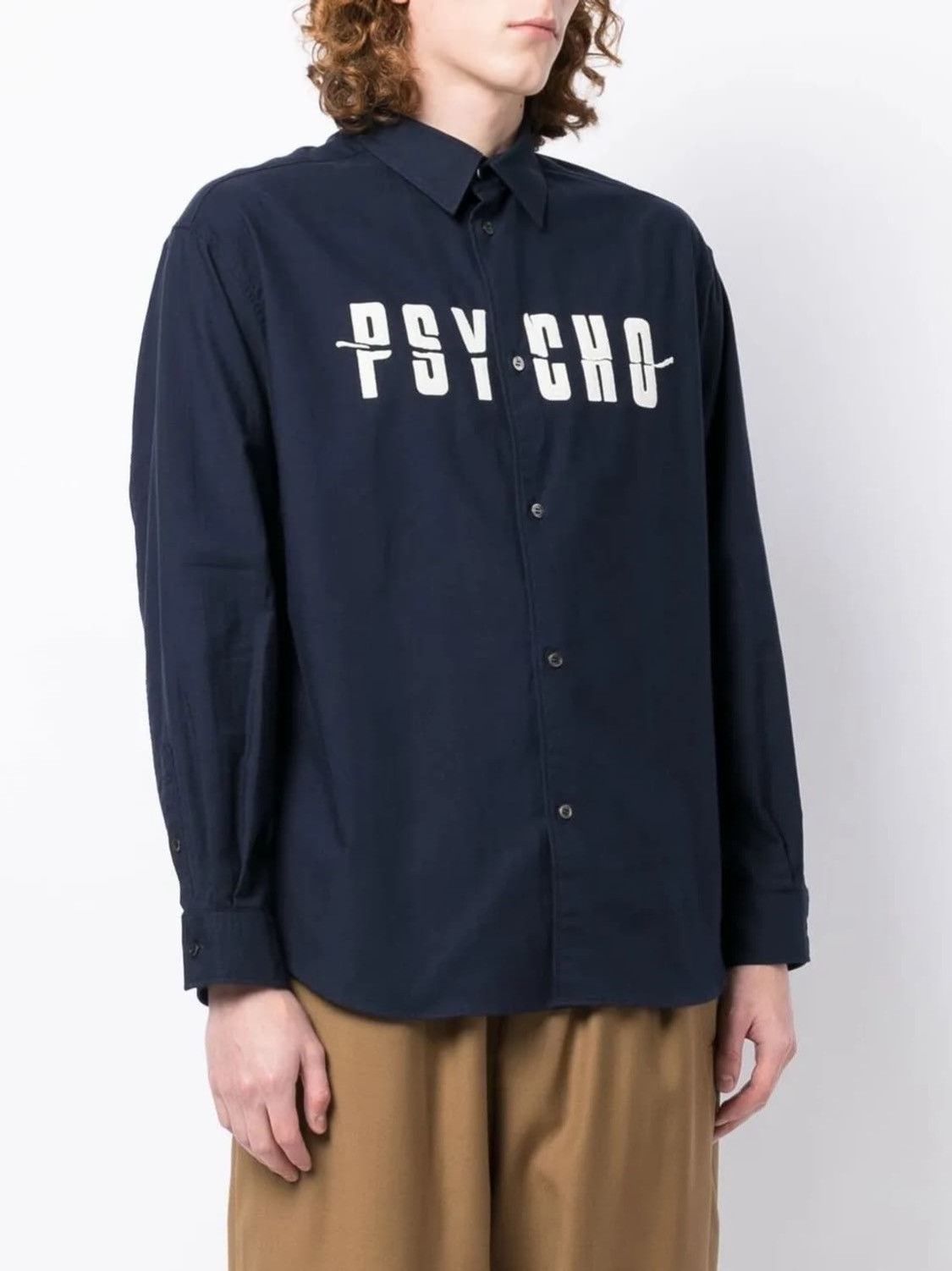 Undercover Undercover Psycho Black Button Up Shirt Size US L / EU 52-54 / 3 - 1 Thumbnail