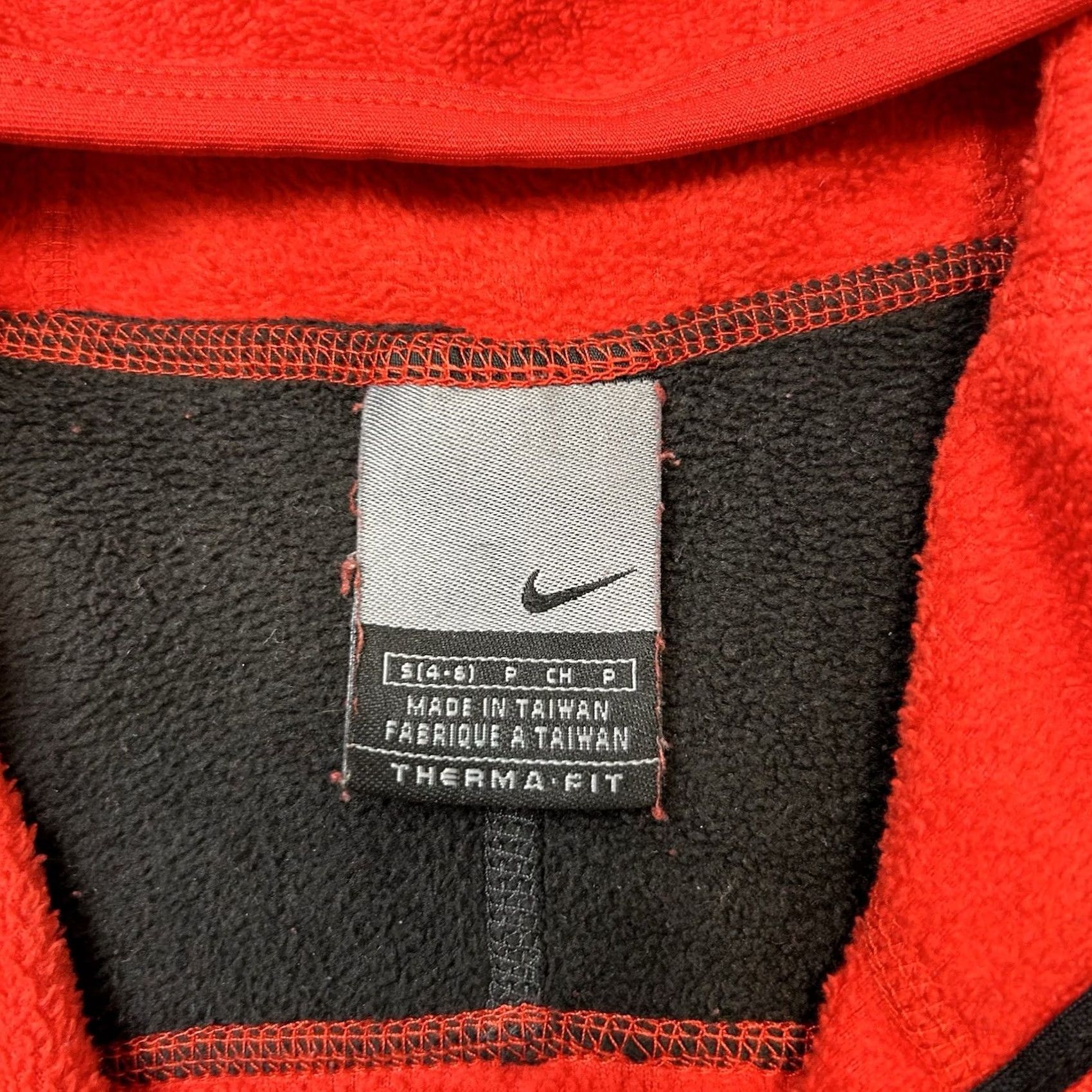 Nike Nike Therma Fit Fleece 1/4 Zip Pullover Hoodie Womens Small Red Colorblock Size S / US 4 / IT 40 - 3 Thumbnail