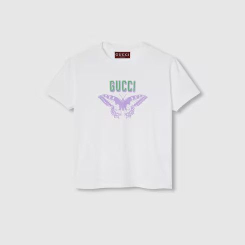 Gucci o1la5ras0526 Printed Cotton Jersey Short Sleeve T-Shirt Size XXS / US 00 / IT 34 - 1 Preview