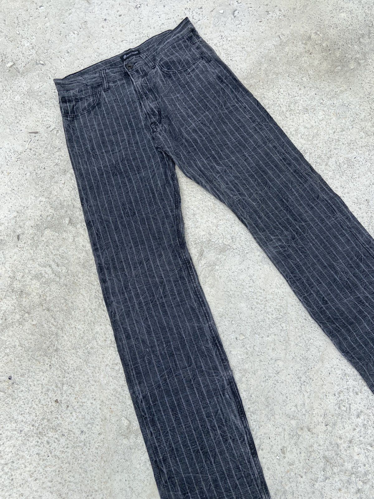 If Six Was Nine × Japanese Brand × Vintage Vintage Hickory Stripe Denim Size US 30 / EU 46 - 14 Thumbnail