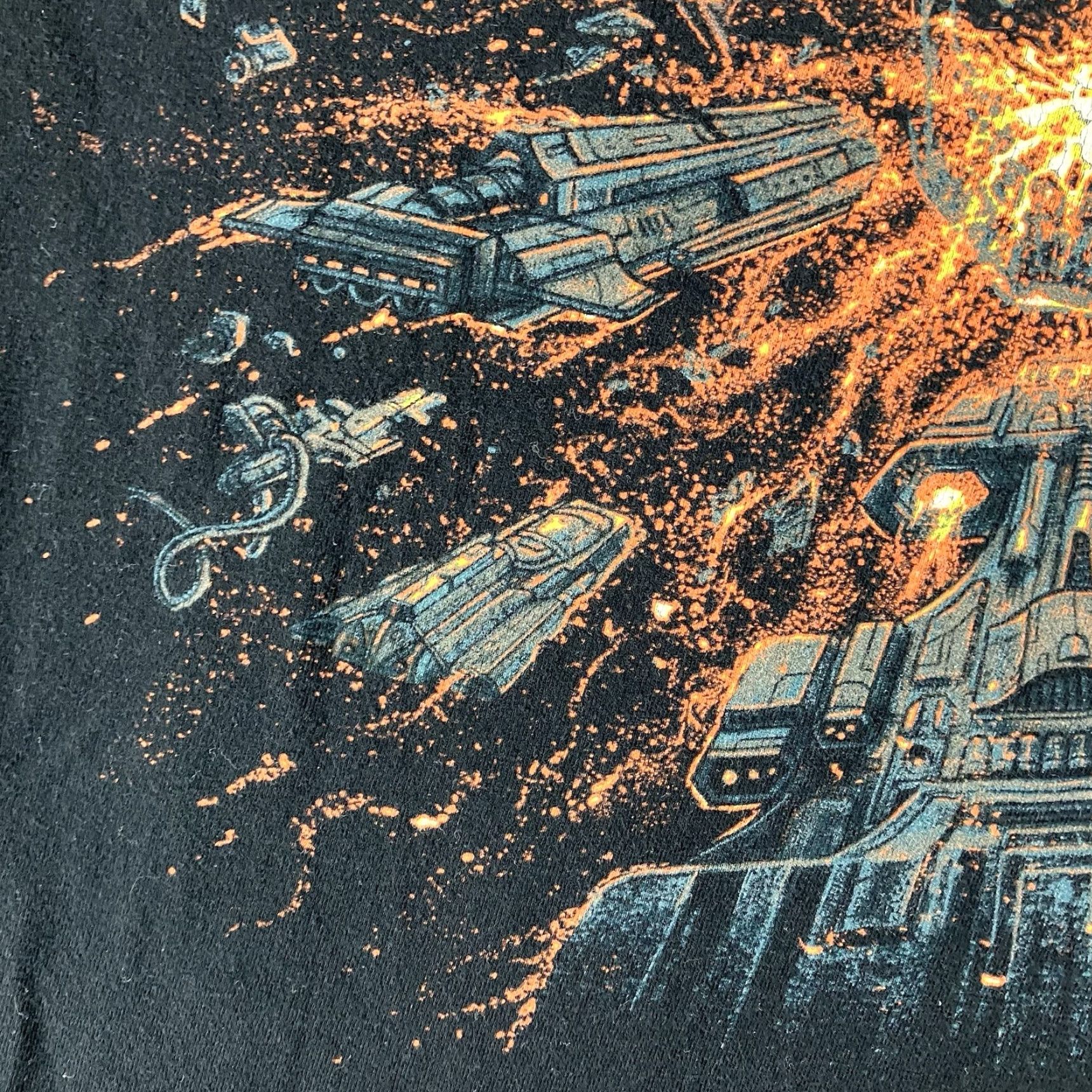 Vintage Avenge Sevenfold T Shirt Mens Large Black All Cotton Spaceship Graphic Size US L / EU 52-54 / 3 - 5 Thumbnail