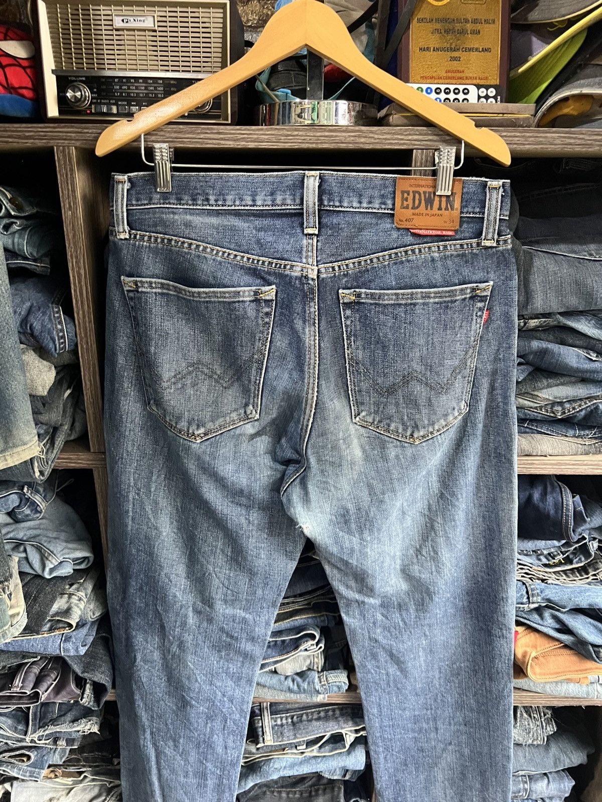 Edwin 🔥Vintage Edwin 407 Distressed Denim Size US 34 / EU 50 - 11 Thumbnail