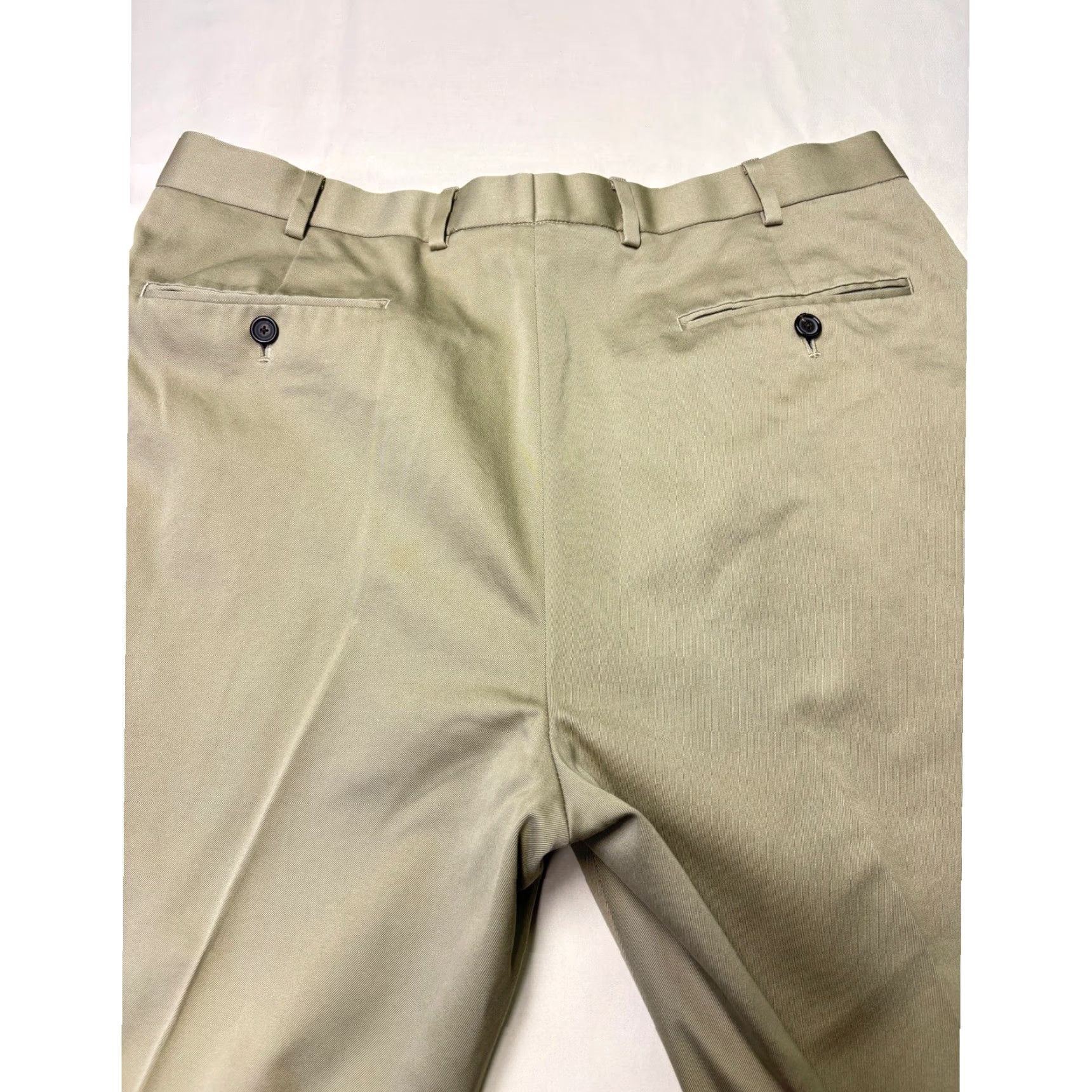 Brooks Brothers Brooks Brothers Country Club Mens Pants Chino Straight Leg 38x28 Khaki Pleated Cuffed Cotton Size US 38 / EU 54 - 7 Thumbnail
