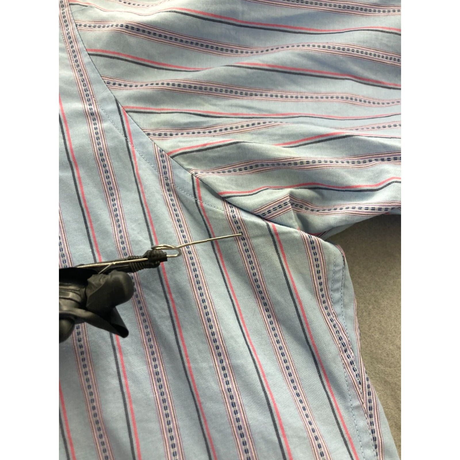 Tailorbyrd TAILORBYRD Shirt Mens XL Striped Long Sleeve Button-Up Collared Shirt - Multicolor, Classic Style Size US XL / EU 56 / 4 - 6 Thumbnail