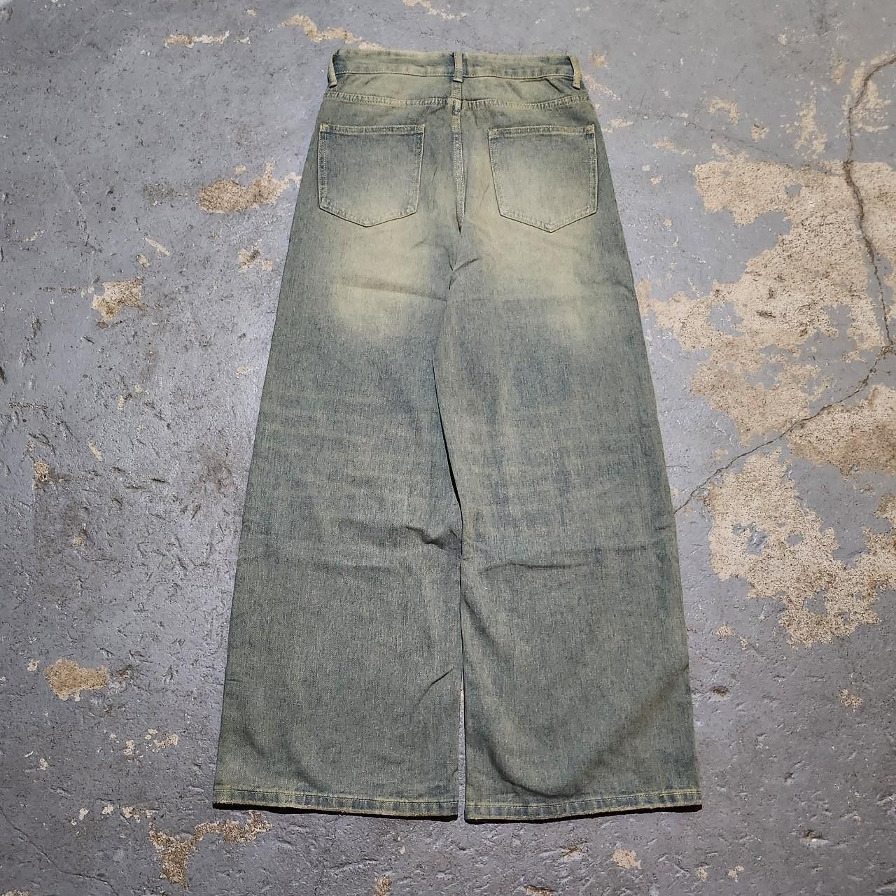 Japanese Brand Y2k/2000s baggy loose fit faded denim jeans Size US 28 / EU 44 - 2 Thumbnail