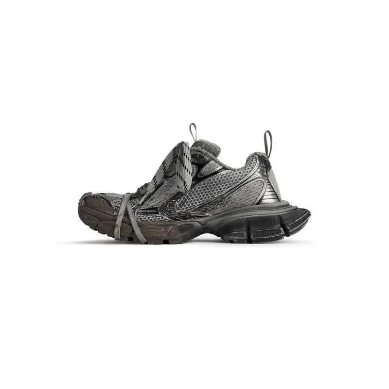Balenciaga o1w1db11225 3XL Sneakers Worn-Out in Black/Grey Size US 13 / EU 46 - 4 Thumbnail