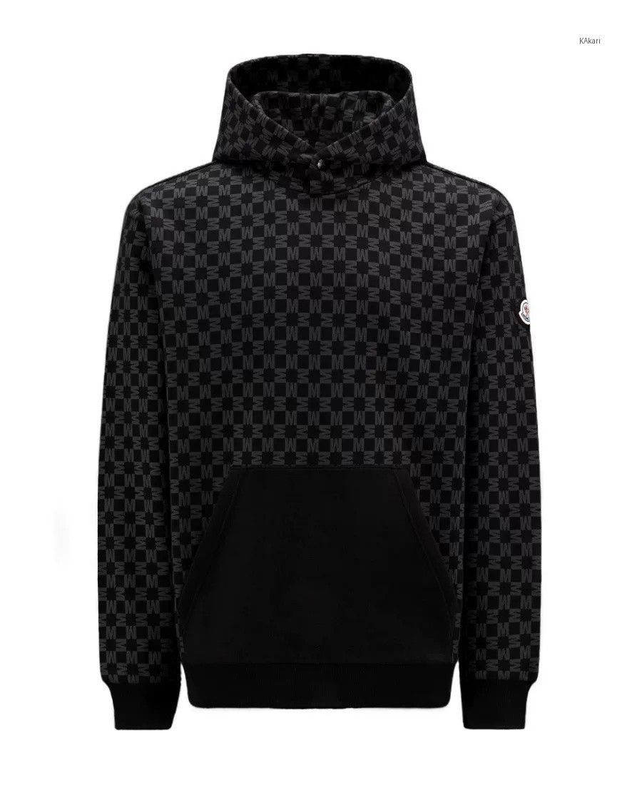Moncler Moncler All-Over Logo Hoodie Size US XXL / EU 58 / 5 - 6 Thumbnail