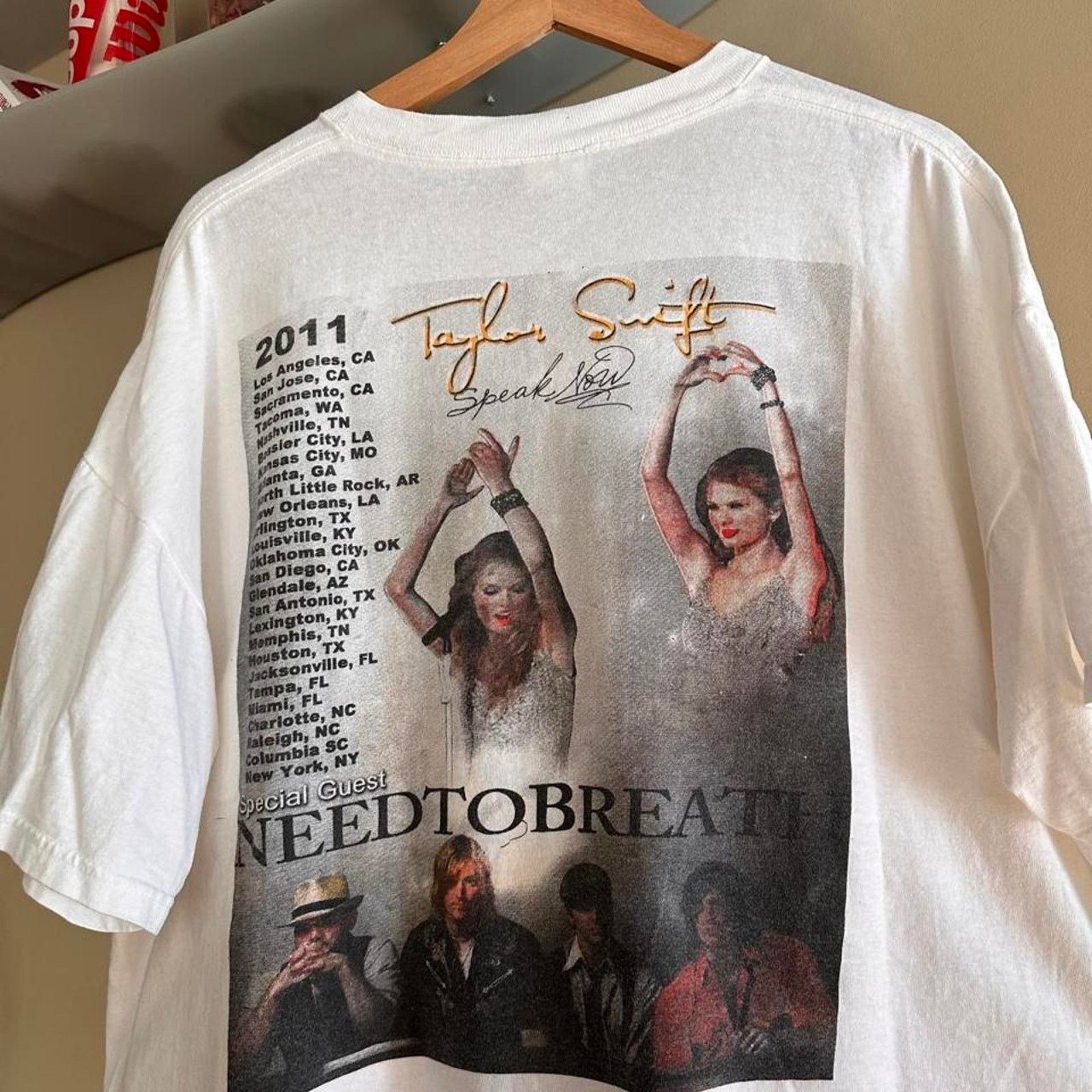 Band Tees × Vintage Vintage 2011 Taylor Swift Shirt Size US XL / EU 56 / 4 - 6 Thumbnail