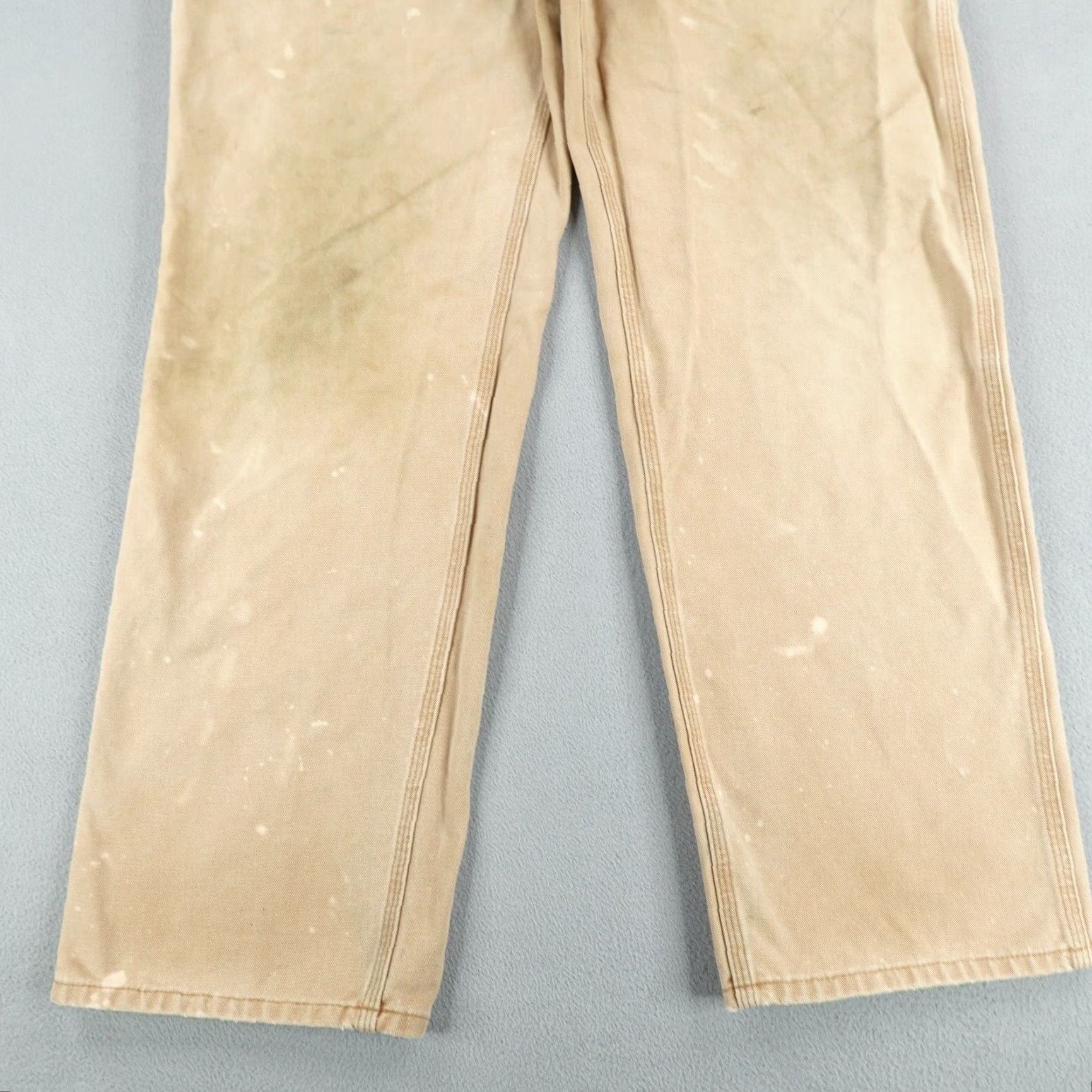 Carhartt Carhartt Pants 40x36 Brown Canvas Workwear Mens Jeans Carpenter Straight Regular Inseam 35 Distressed Features Pockets Logo Size US 39 - 7 Thumbnail