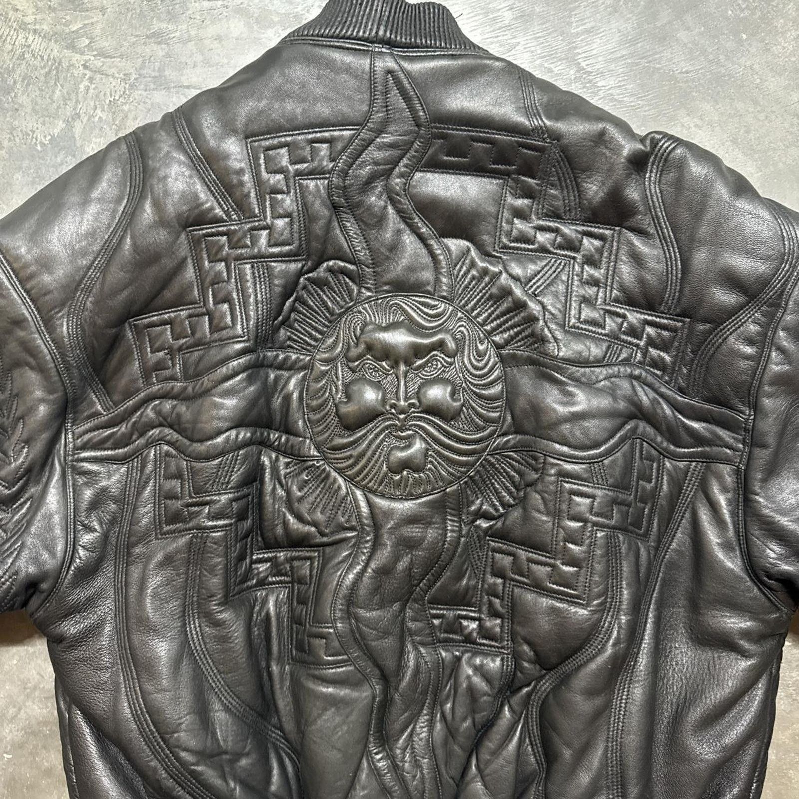 Pelle Pelle Vintage 90s Pelle Pelle Marc Buchanan Sun Leather Jacket Size US M / EU 48-50 / 2 - 8 Thumbnail