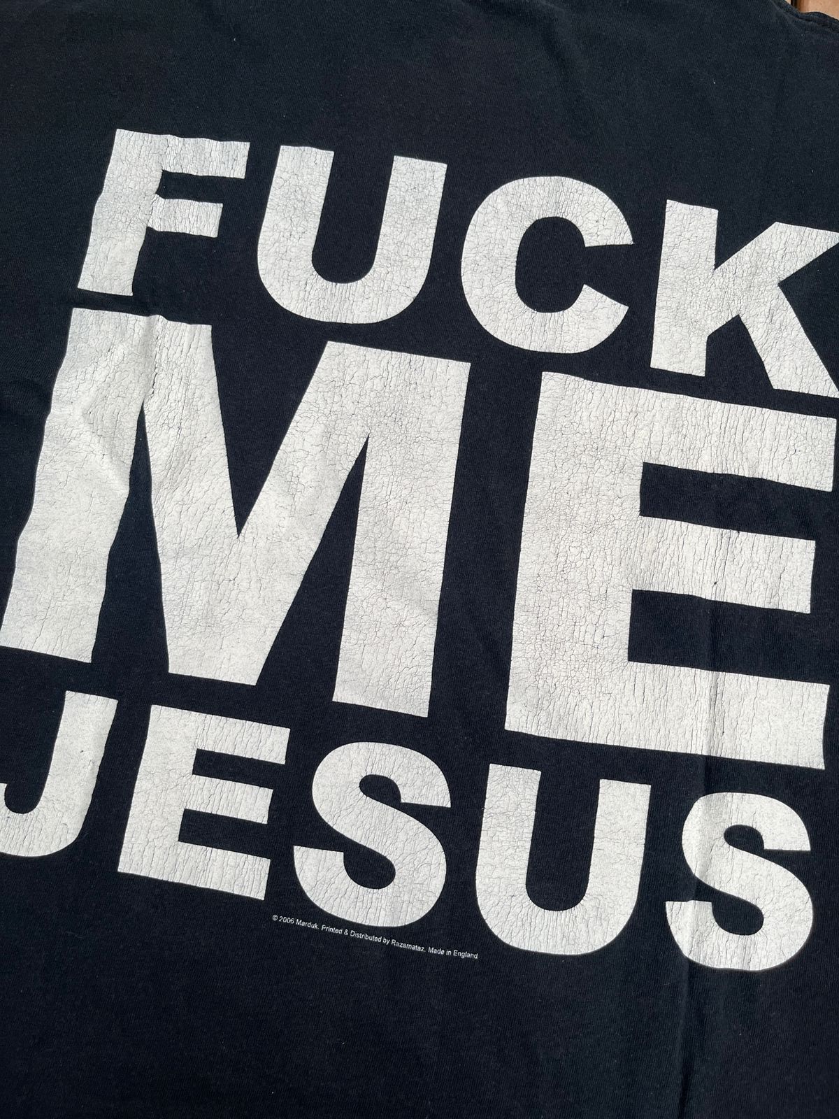 Band Tees Vintage 00s Marduk Fuck me Jesus Black Metal Tshirt Size US XL / EU 56 / 4 - 6 Thumbnail