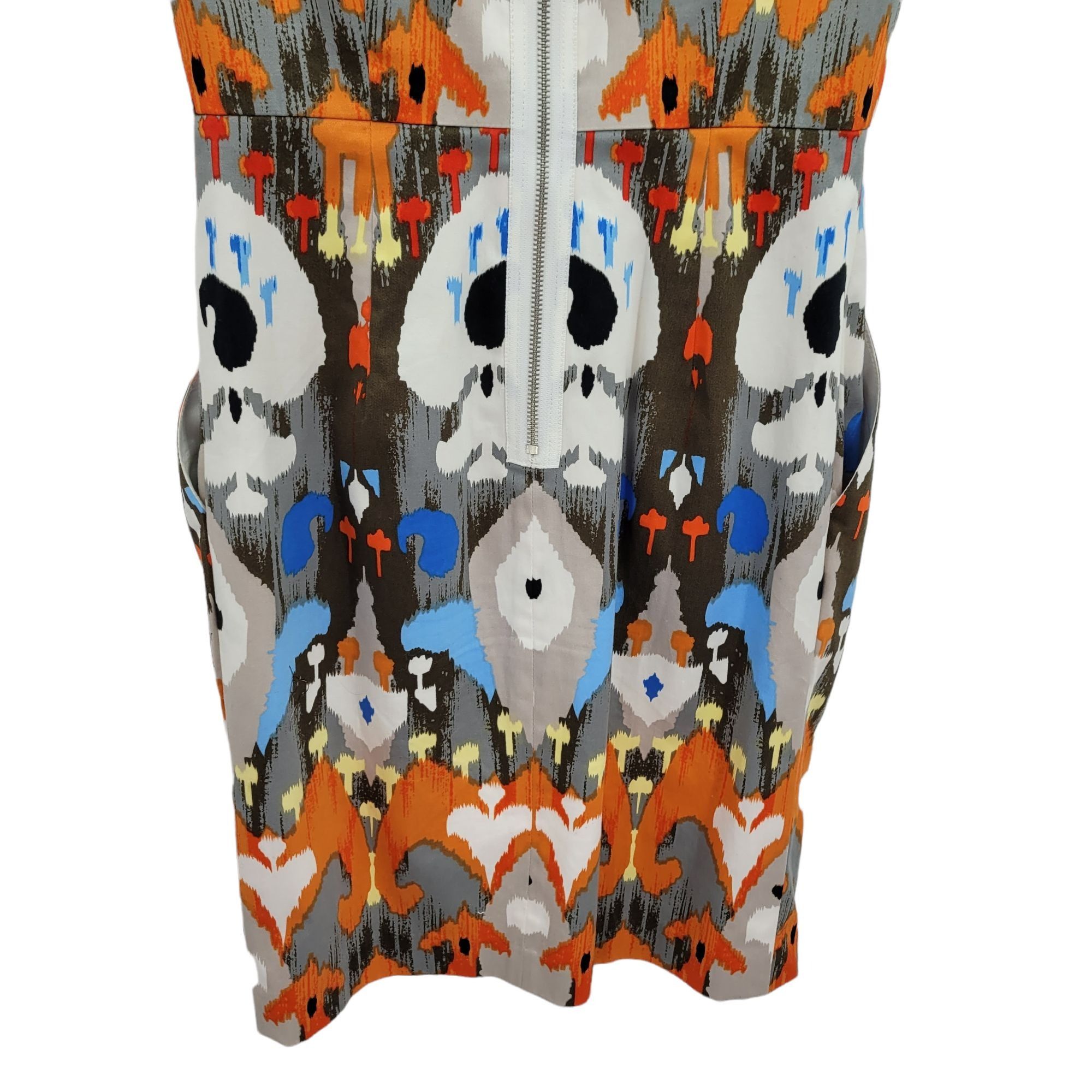 MAGGY LONDON Vtg 90's Artsy Statement Dress Sz 6P Abstract Skull Sleevele Size M / US 6-8 / IT 42-44 - 7 Thumbnail